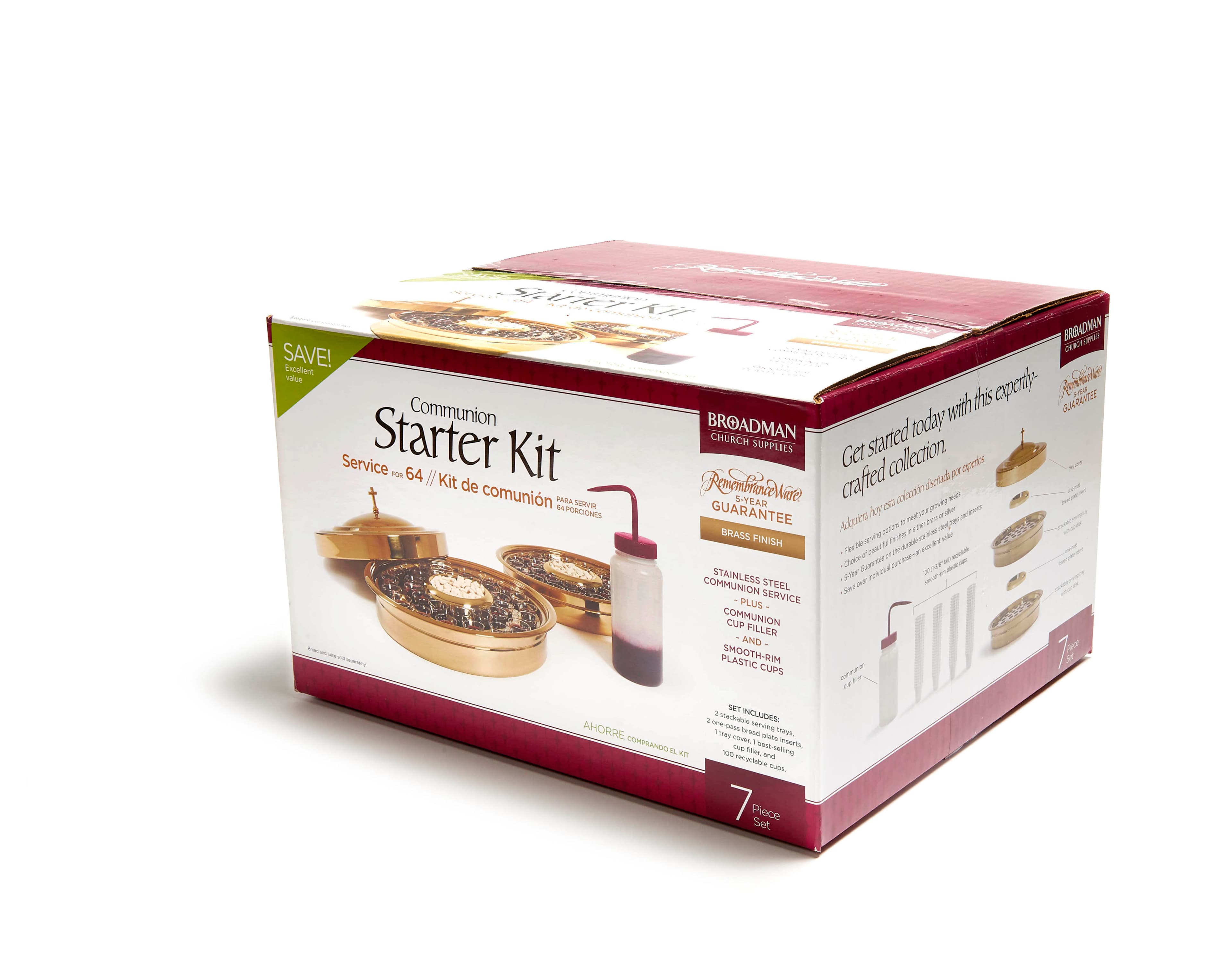 slide 3 of 8 for RemembranceWare: Communion Starter Kit - Brass Finish