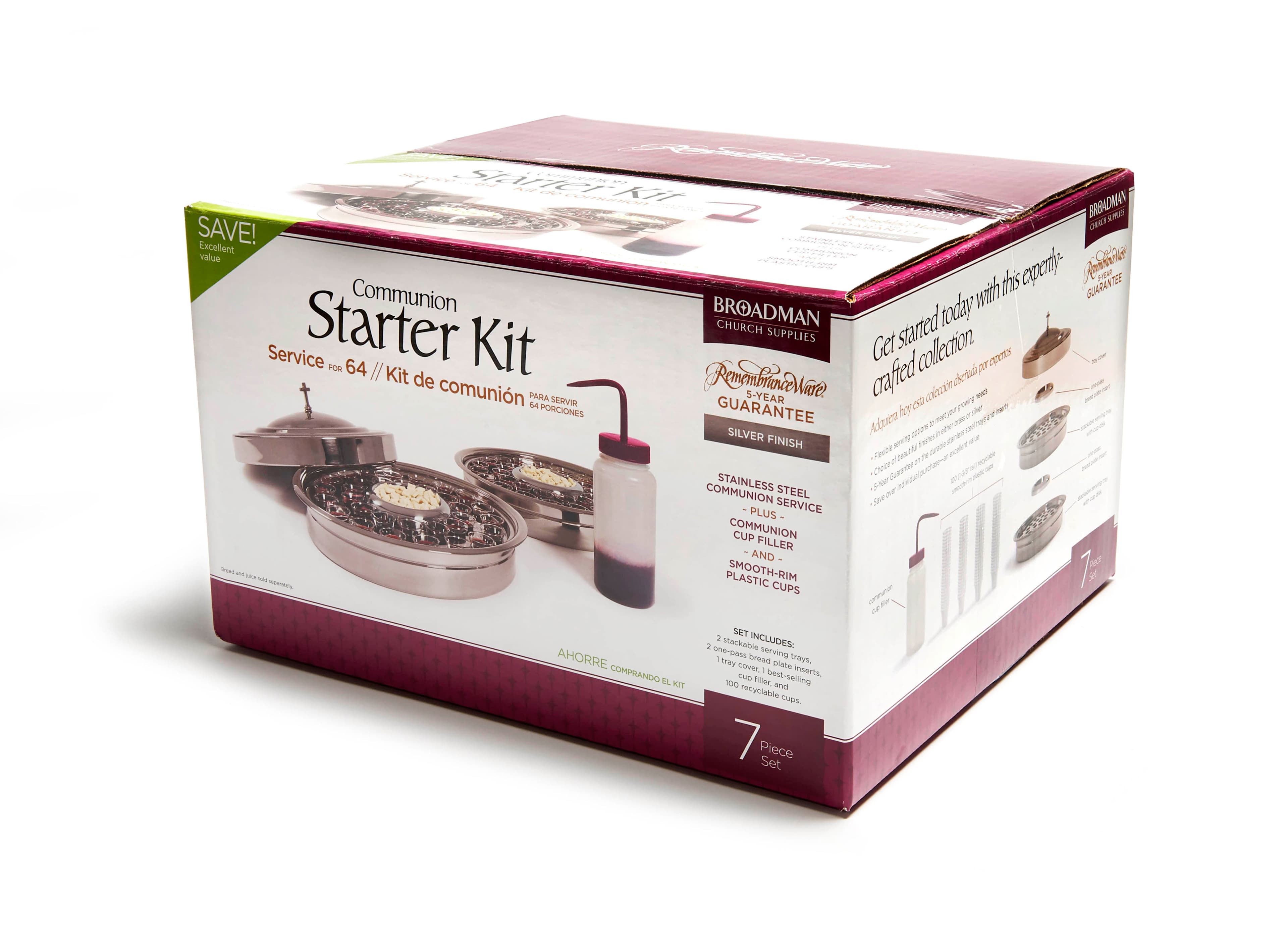 slide 3 of 9 for RemembranceWare: Communion Starter Kit - Silver Finish