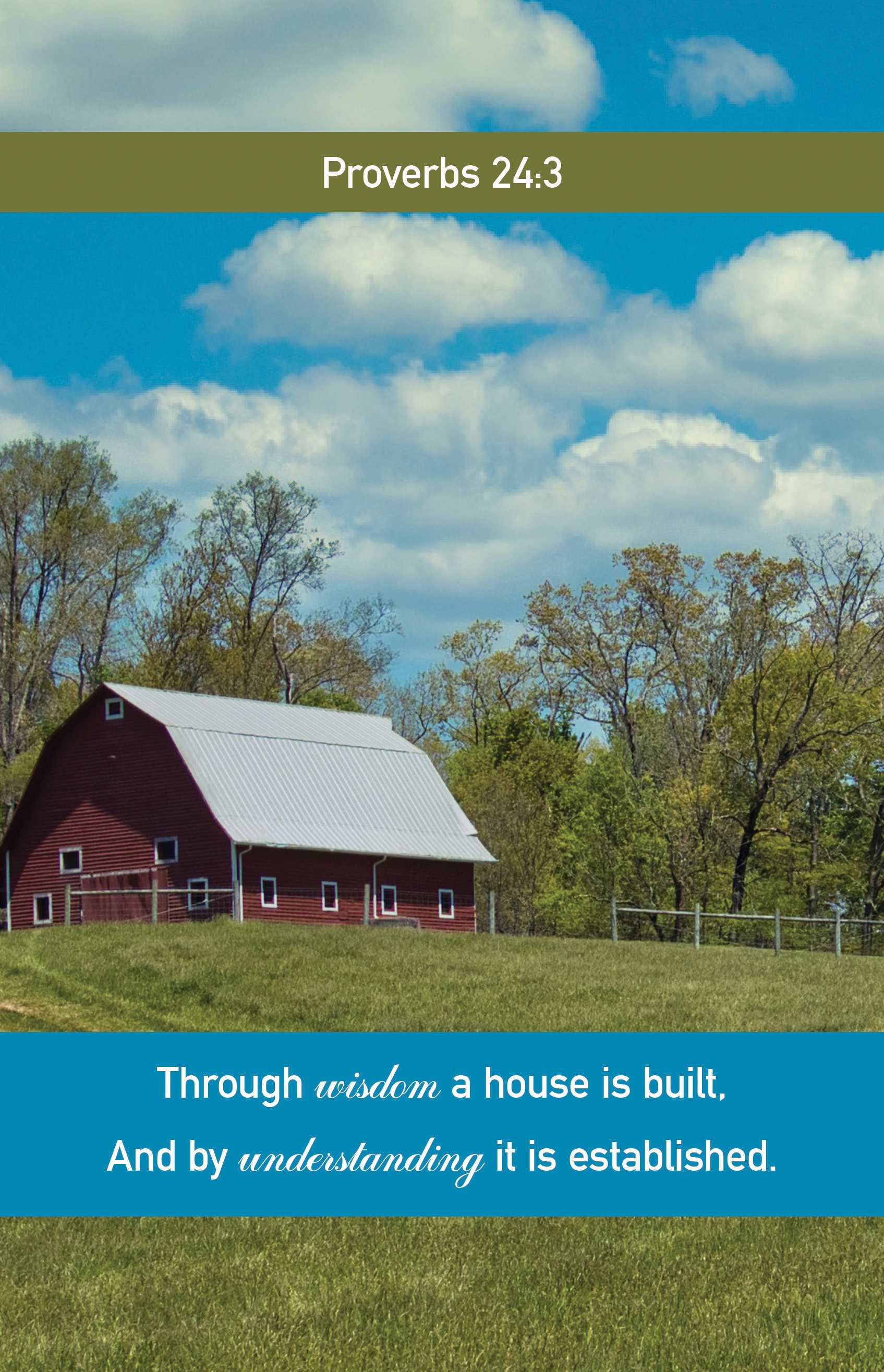 General Worship Bulletin: A House (Package of 100)