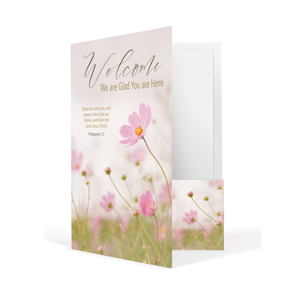 Welcome Folder: We Are Glad You Are Here - Spring (Package of 12)