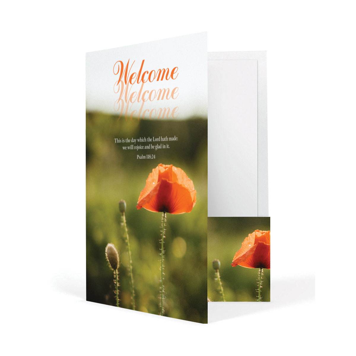 Welcome Folder: We Are Glad You Are Here - Summer (Package of 12)