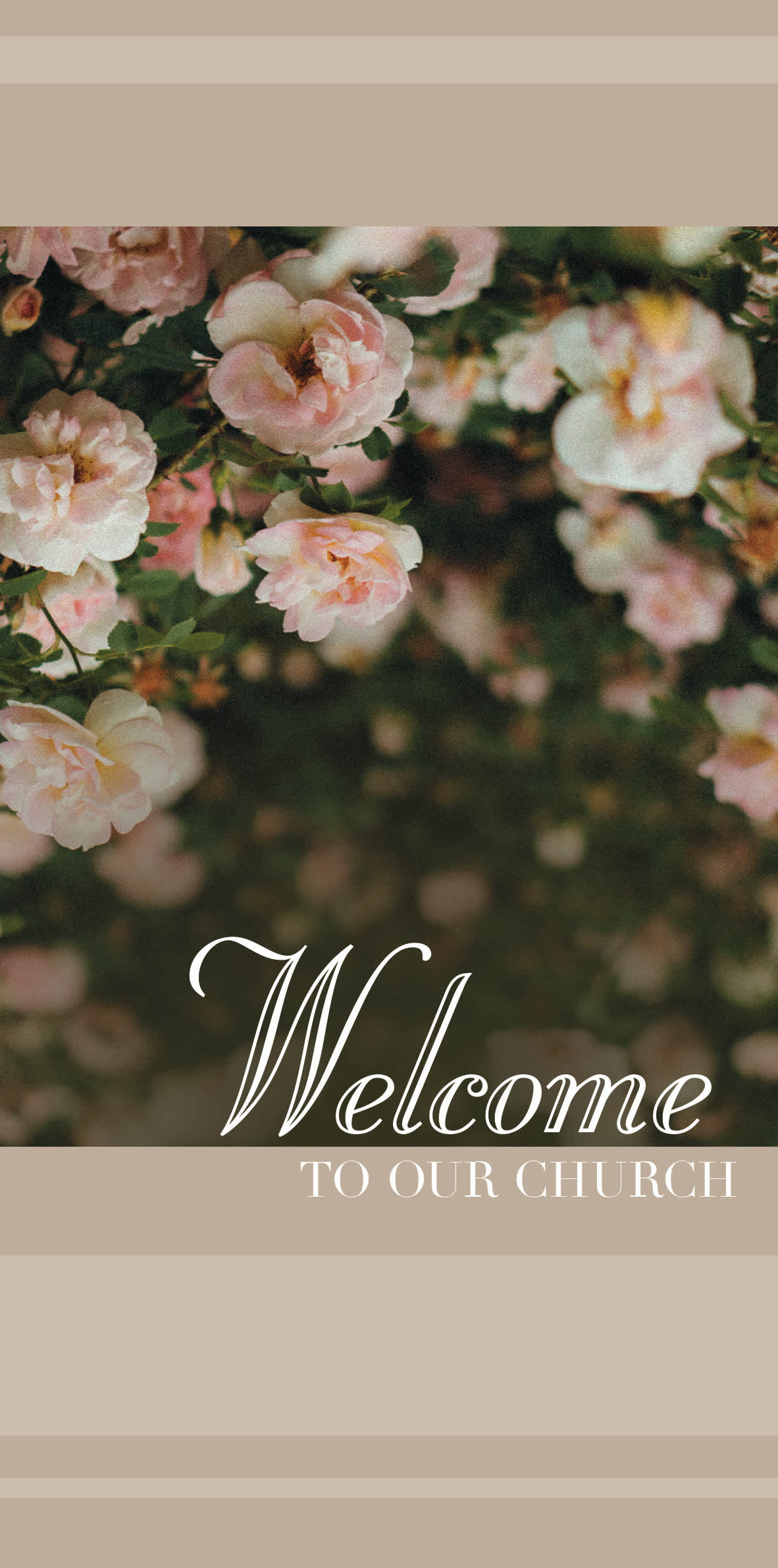 slide 1 of 2 for Guest Card: Welcome to Our Church (Package of 50)