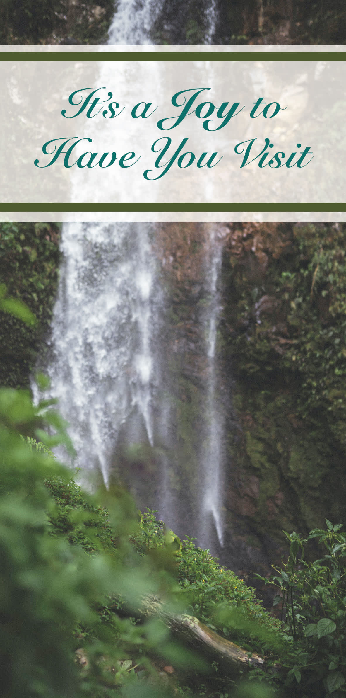 slide 1 of 2 for Guest Card: It's a Joy to Have You Visit (Package of 50)