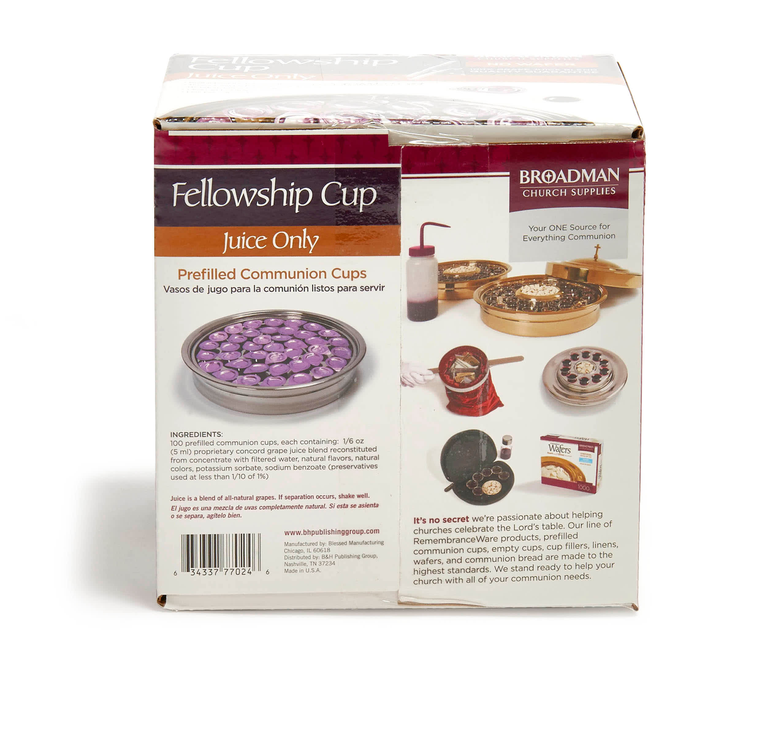 slide 4 of 8 for Fellowship Cup® - JUICE ONLY Prefilled Communion Cups (100 Count)