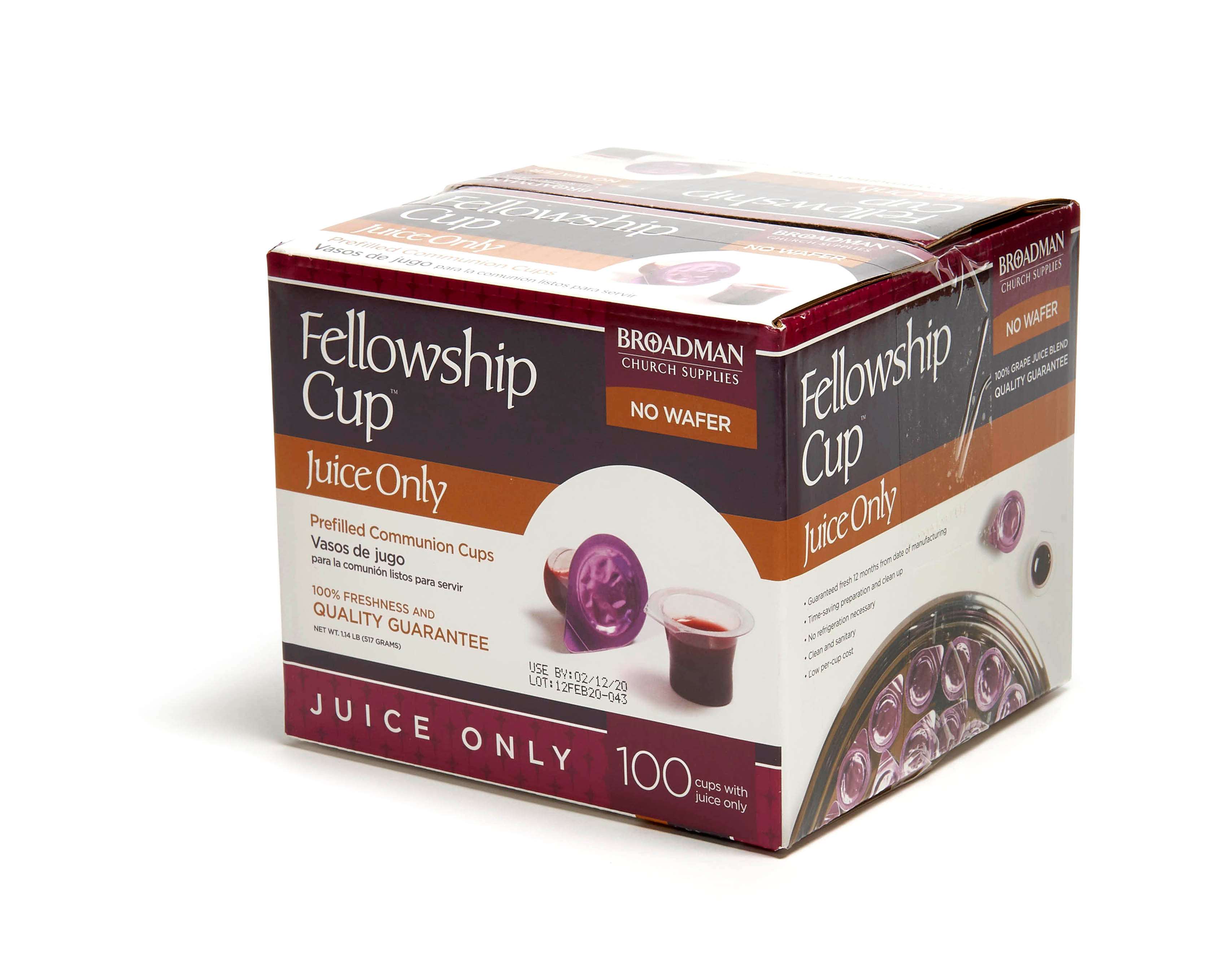 slide 8 of 8 for Fellowship Cup® - JUICE ONLY Prefilled Communion Cups (100 Count)
