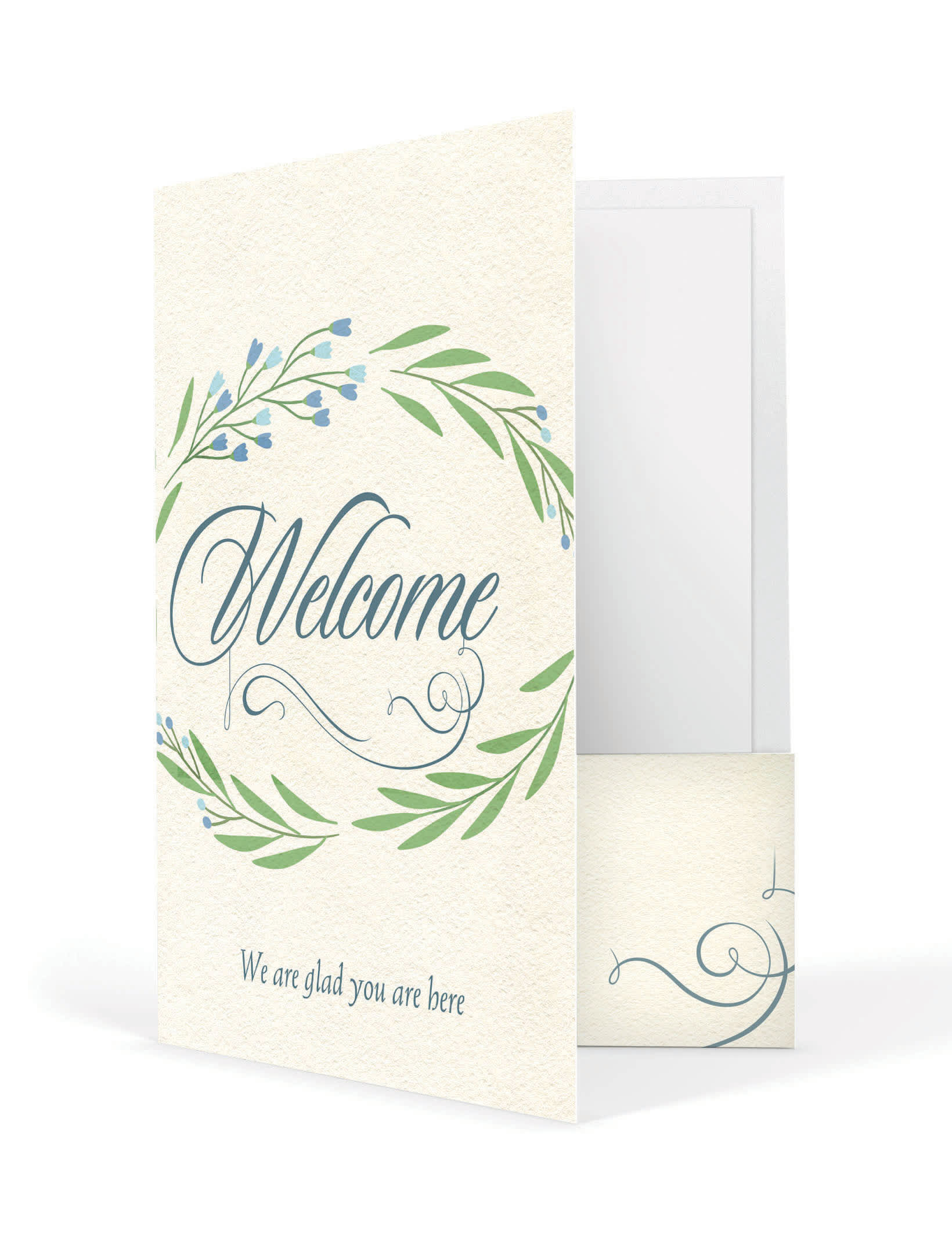 Welcome Folder: Welcome We Are Glad You Are Here (Package of 12)