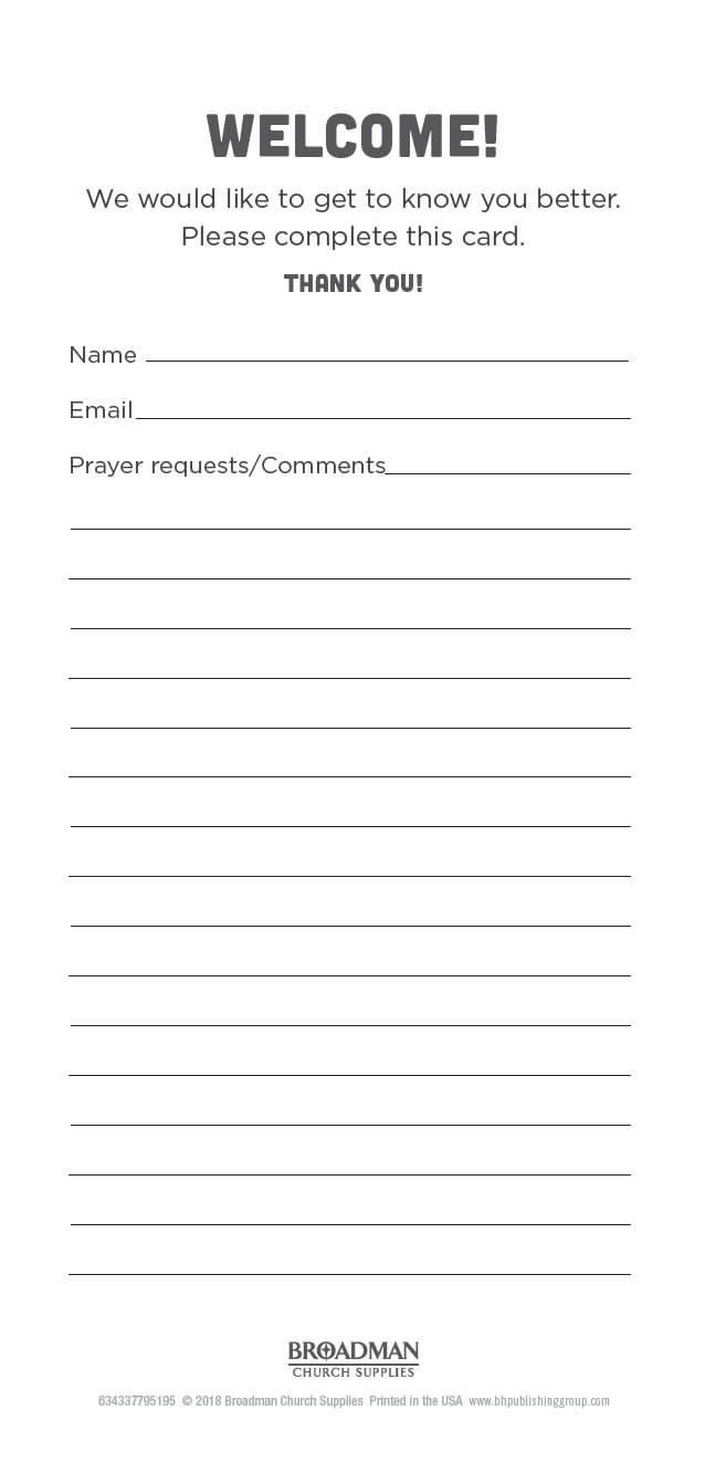 slide 2 of 2 for Guest Card: Prayer Request (Package of 50)