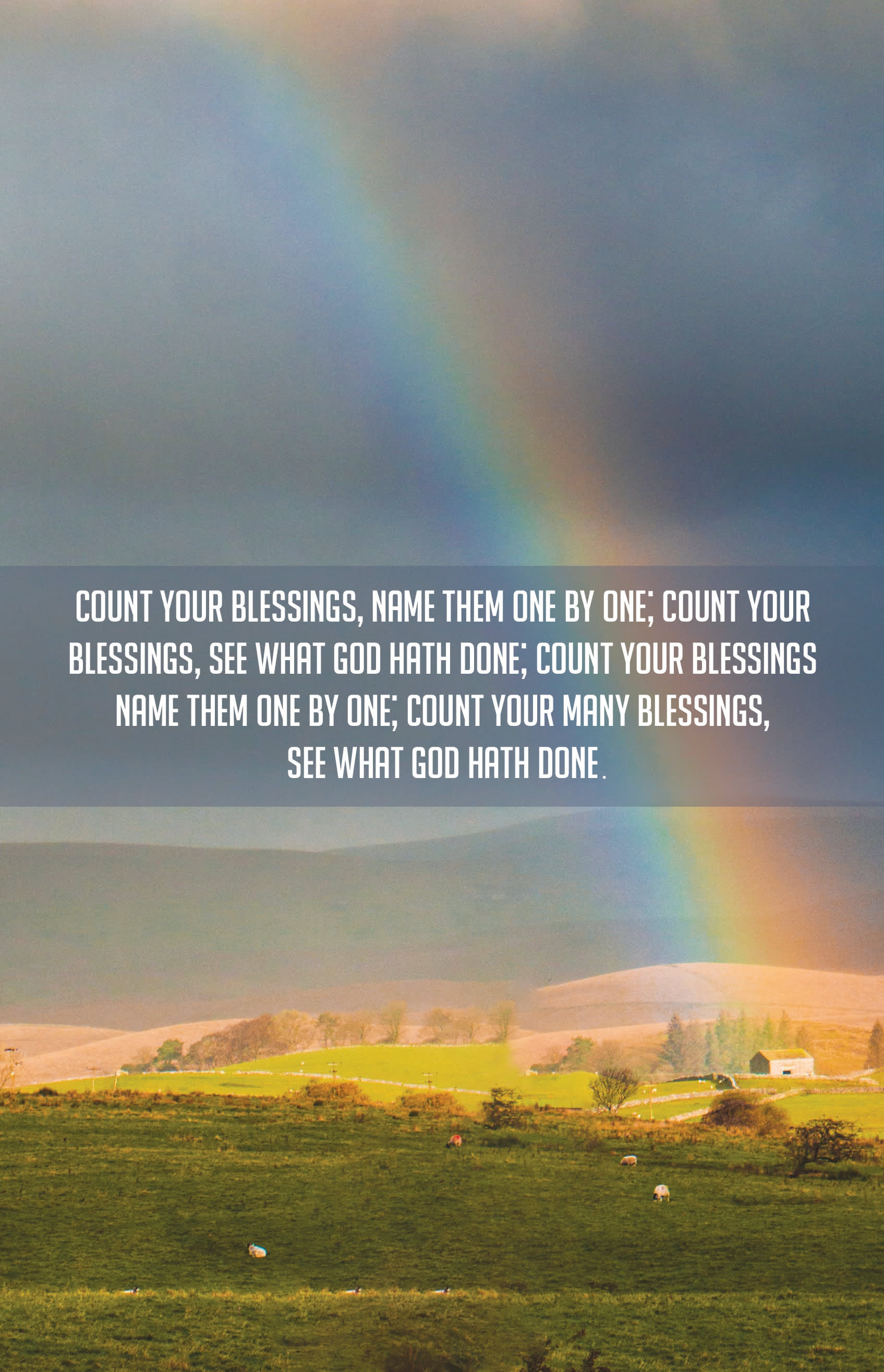 General Worship Bulletin: Count Your Blessings (Package of 100)