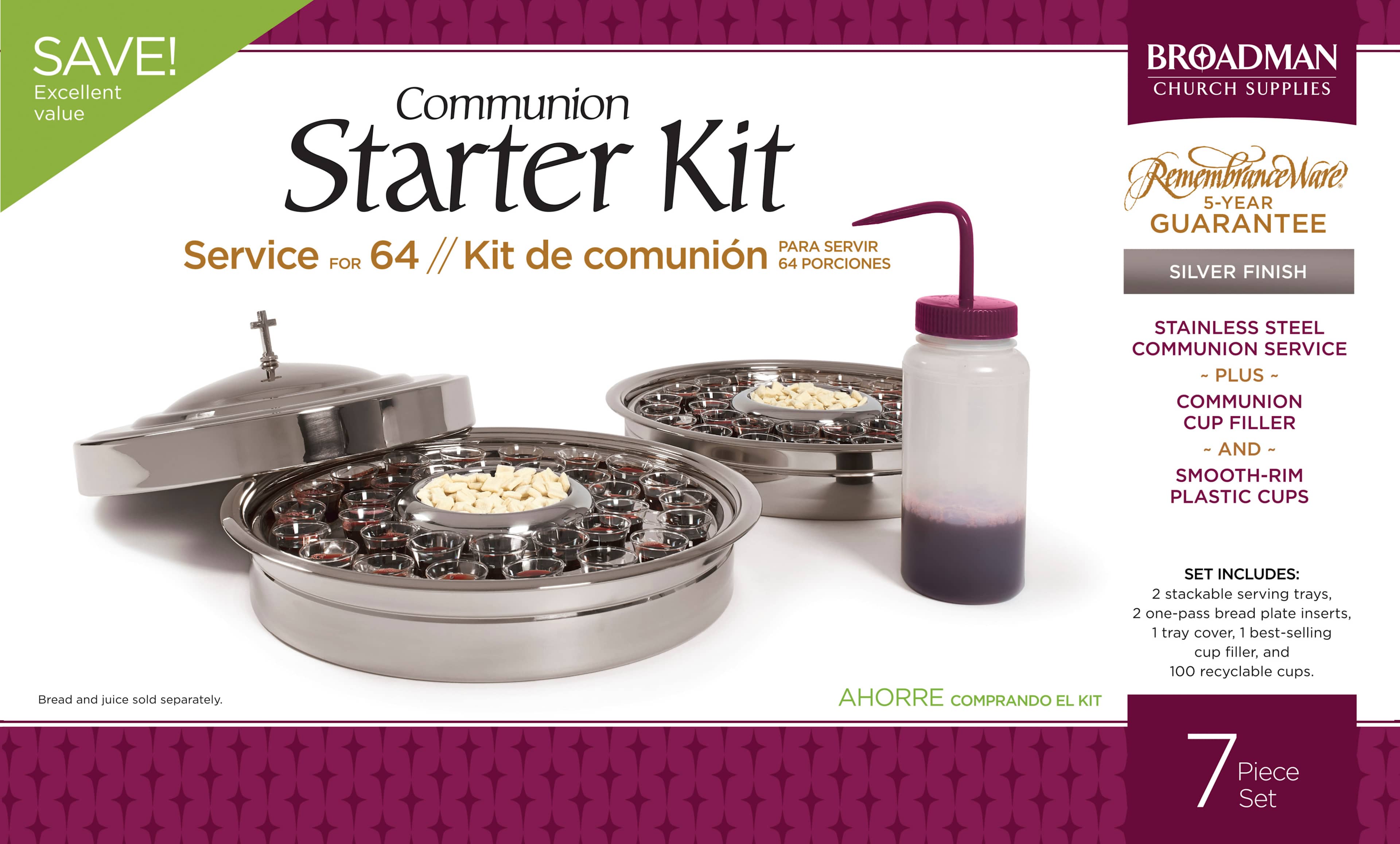 slide 9 of 9 for RemembranceWare: Communion Starter Kit - Silver Finish