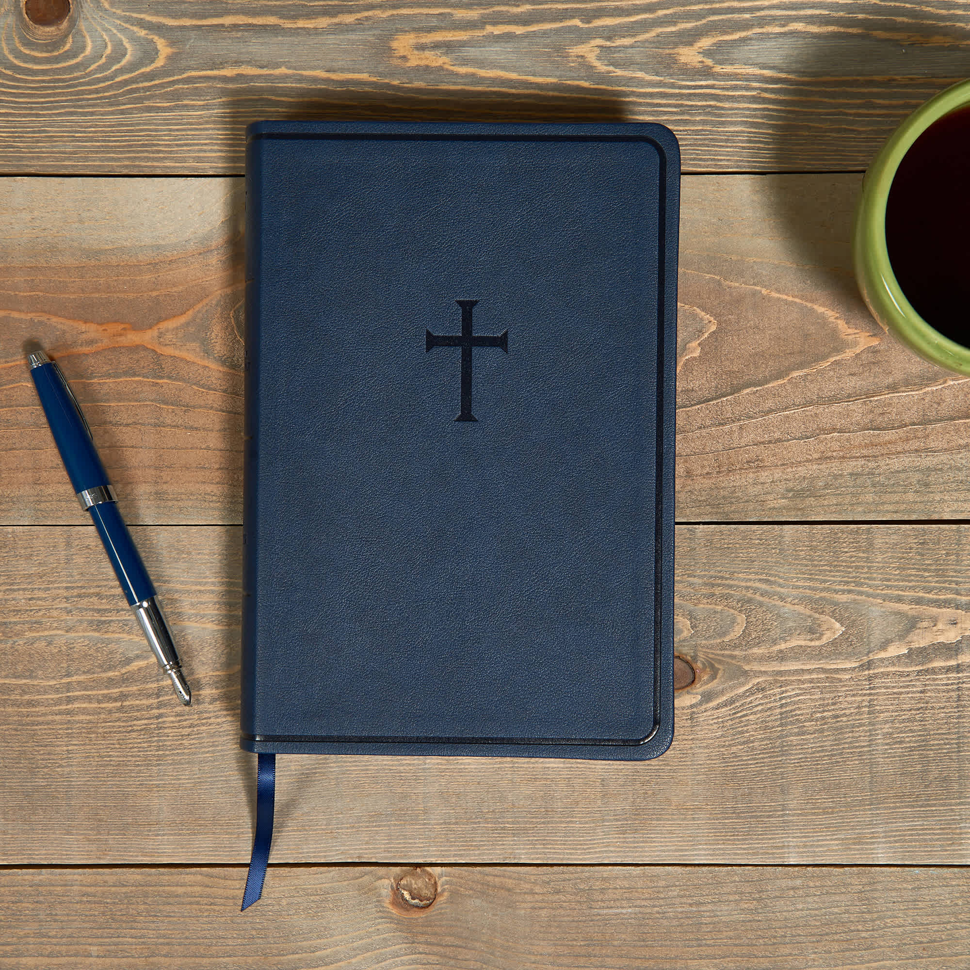 slide 5 of 10 for KJV Everyday Study Bible, Navy Cross LeatherTouch