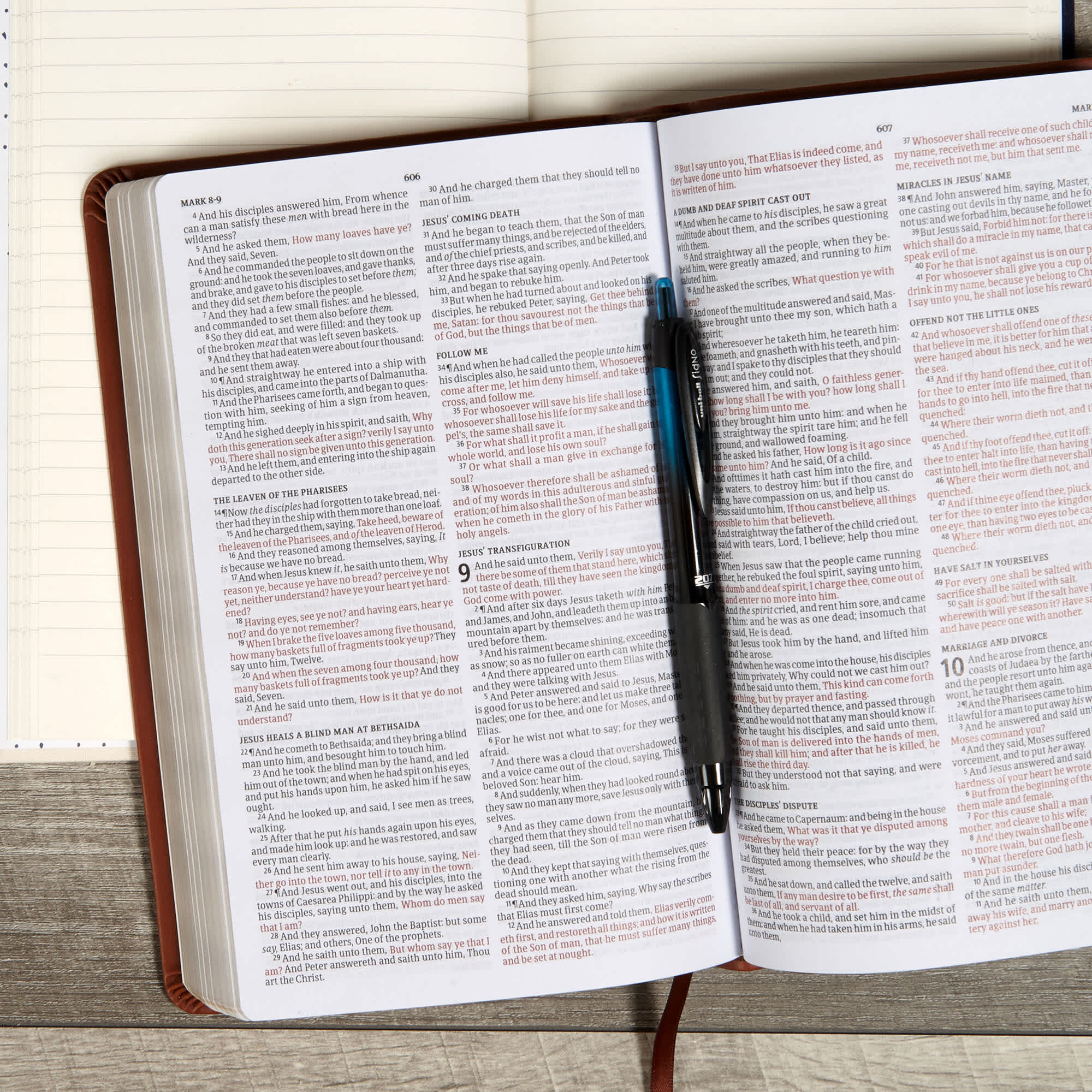 slide 4 of 8 for KJV Deluxe Gift Bible, Brown LeatherTouch