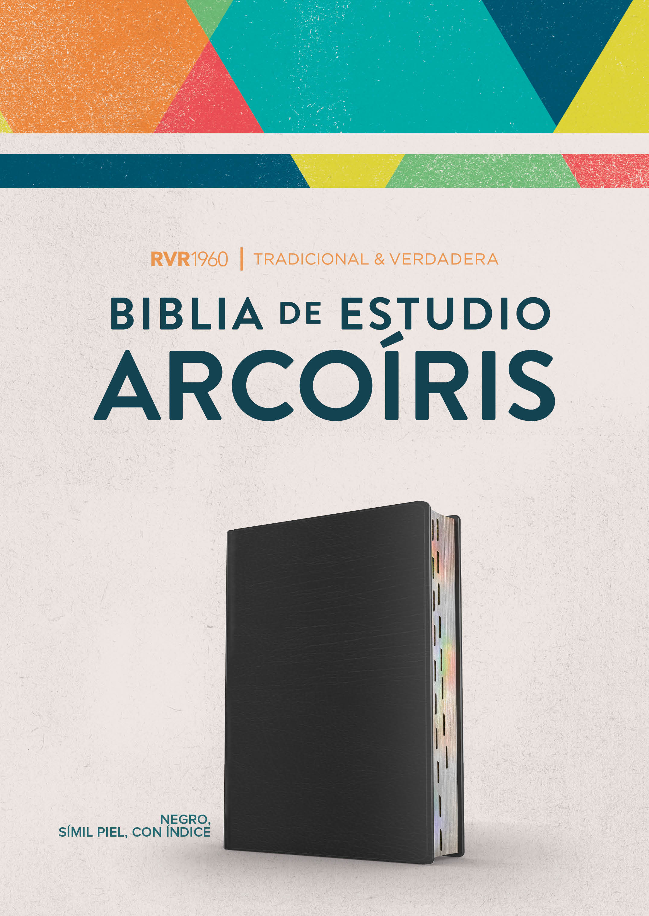 slide 3 of 11 for RVR 1960 Biblia de Estudio Arcoíris, negro símil piel con índice
