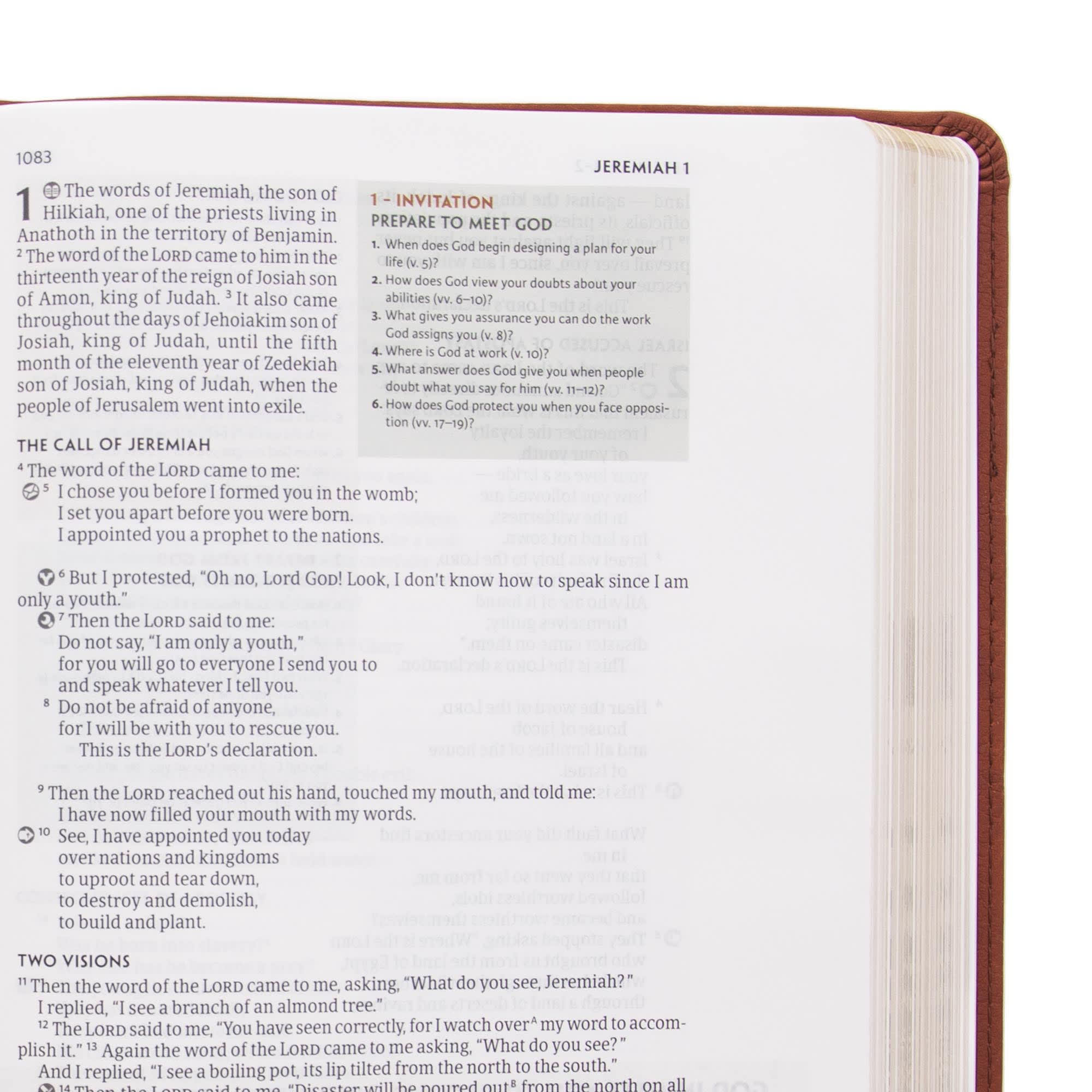 slide 6 of 10 for CSB Experiencing God Bible, Burnt Sienna LeatherTouch