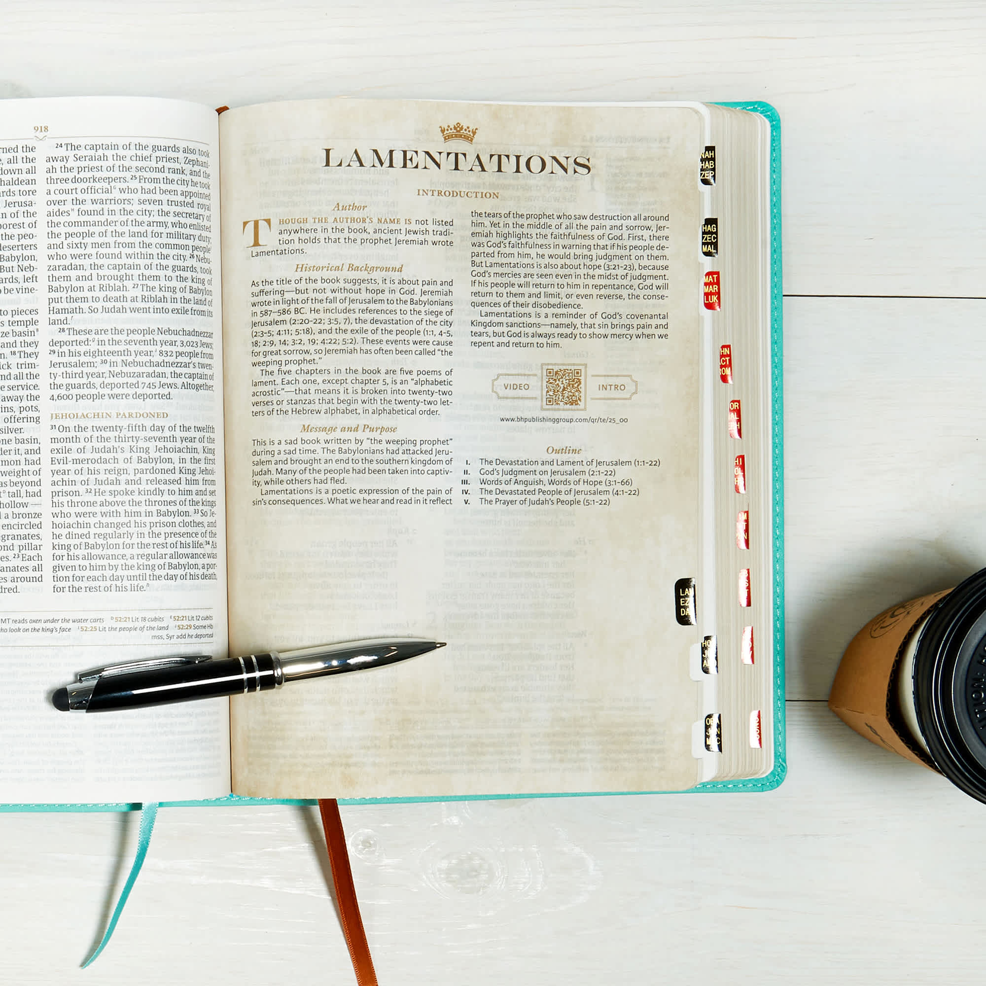 slide 4 of 10 for CSB Tony Evans Study Bible, Teal/Earth LeatherTouch, Indexed