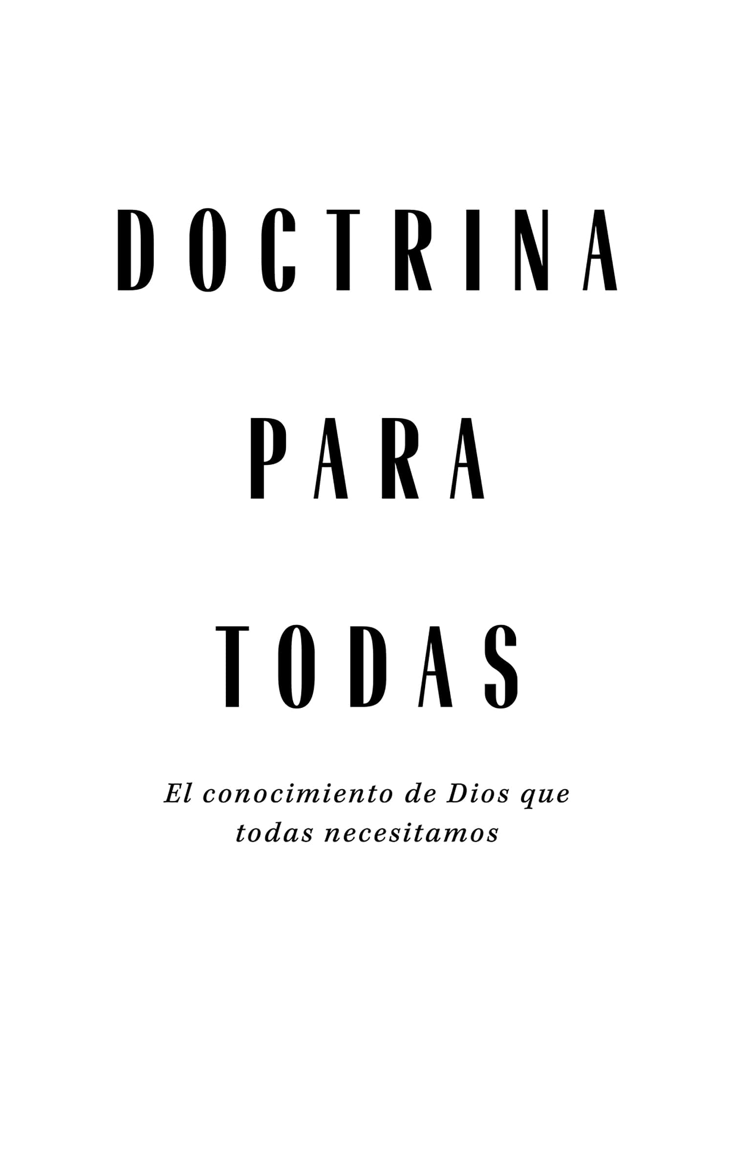 eBook - Doctrina para todas