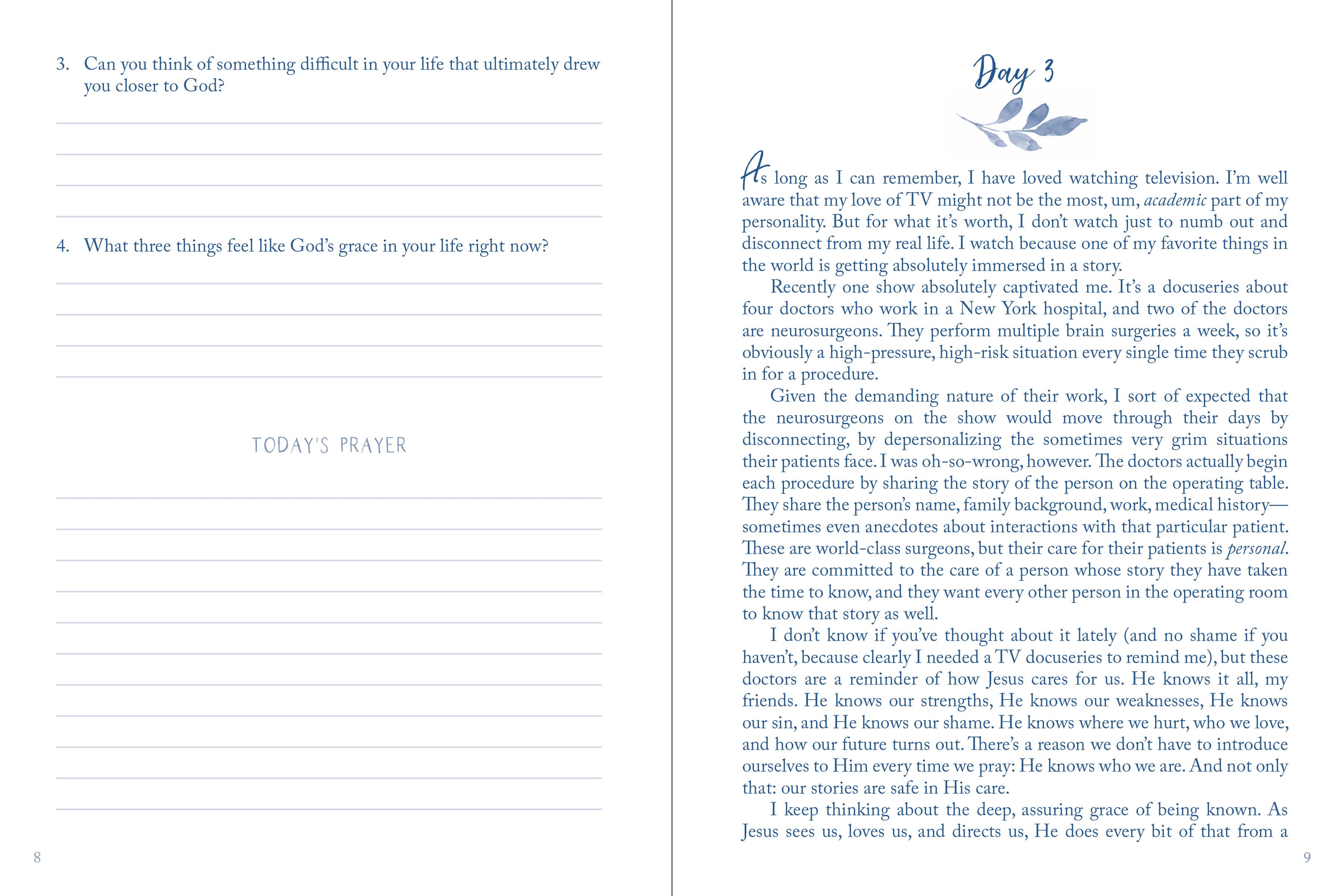 slide 4 of 4 for Grace Upon Grace Journaling Devotional