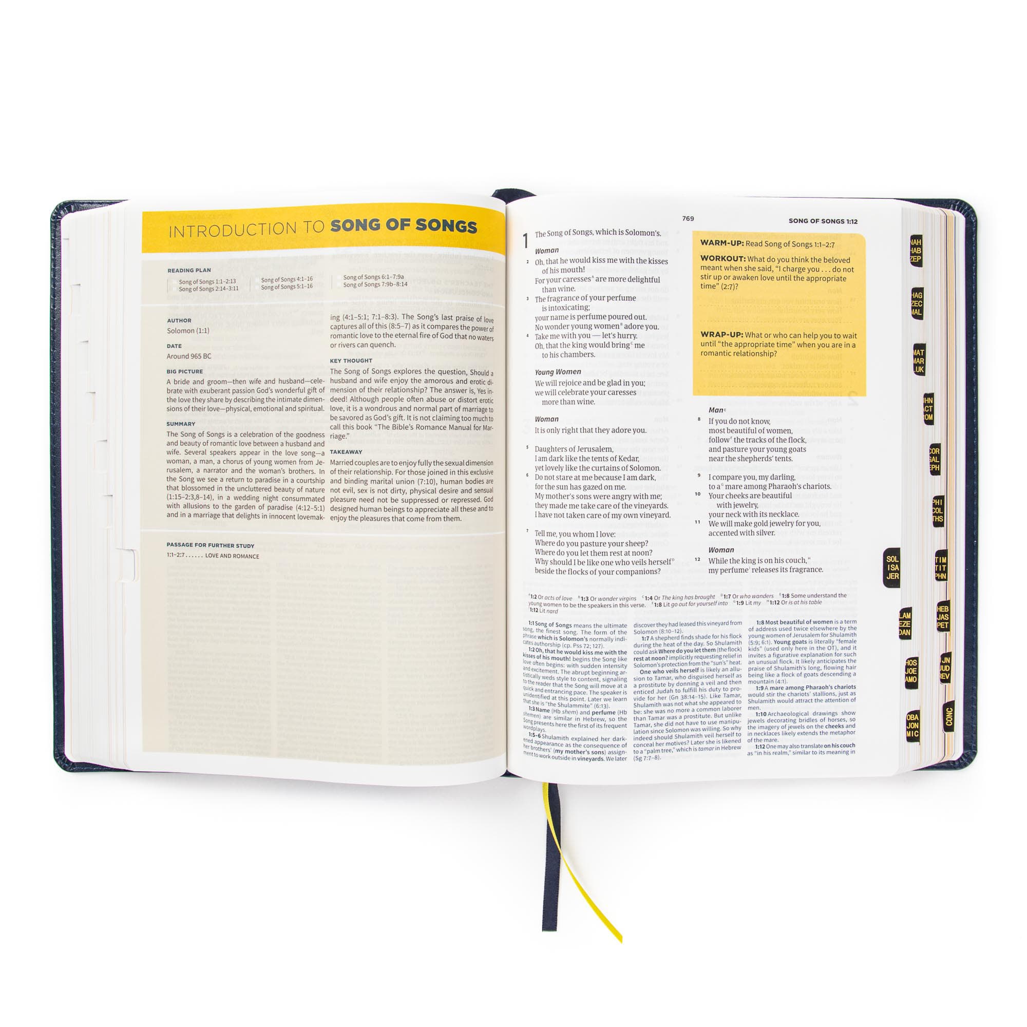 slide 4 of 12 for CSB E3 Discipleship Bible, Navy LeatherTouch, Indexed