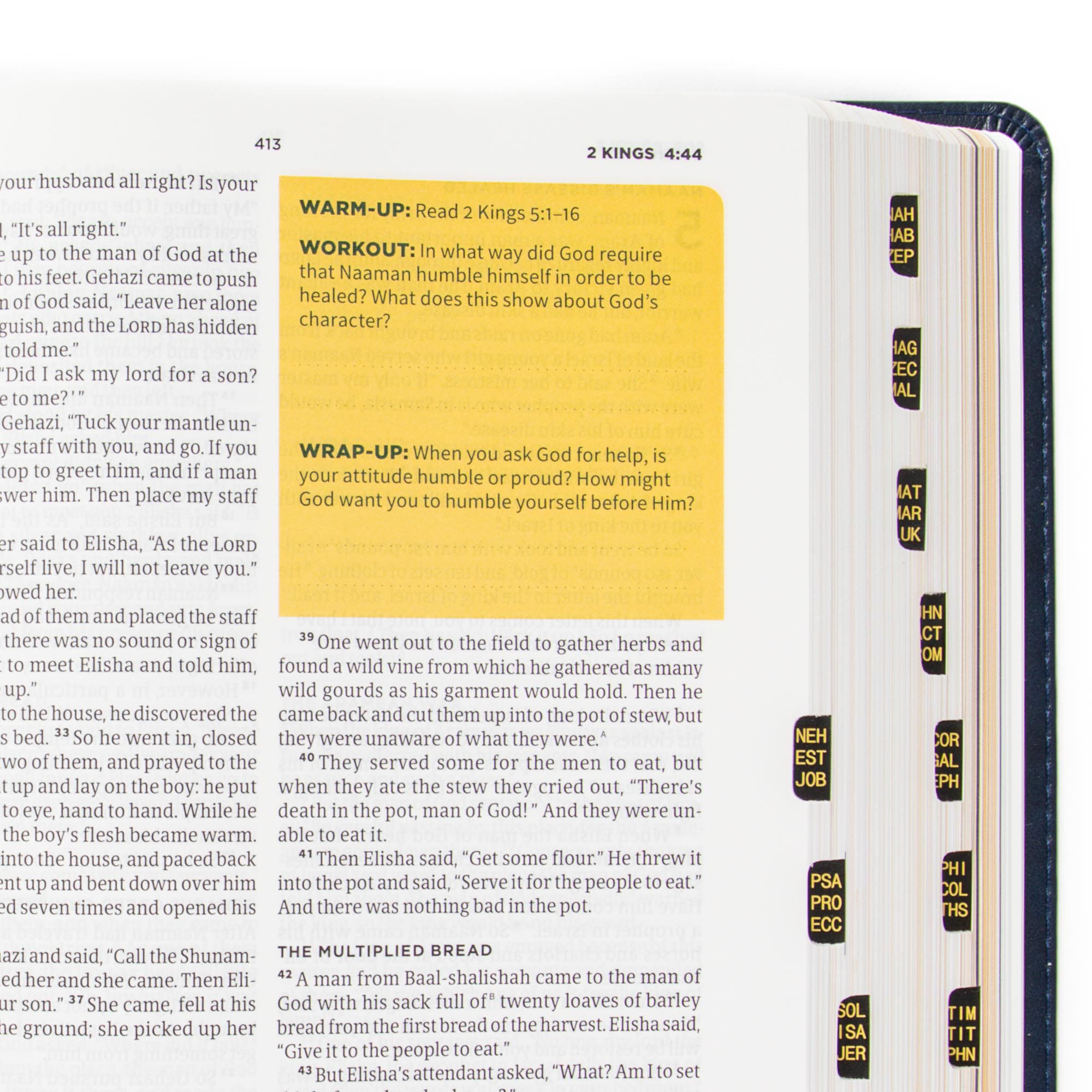 slide 6 of 12 for CSB E3 Discipleship Bible, Navy LeatherTouch, Indexed