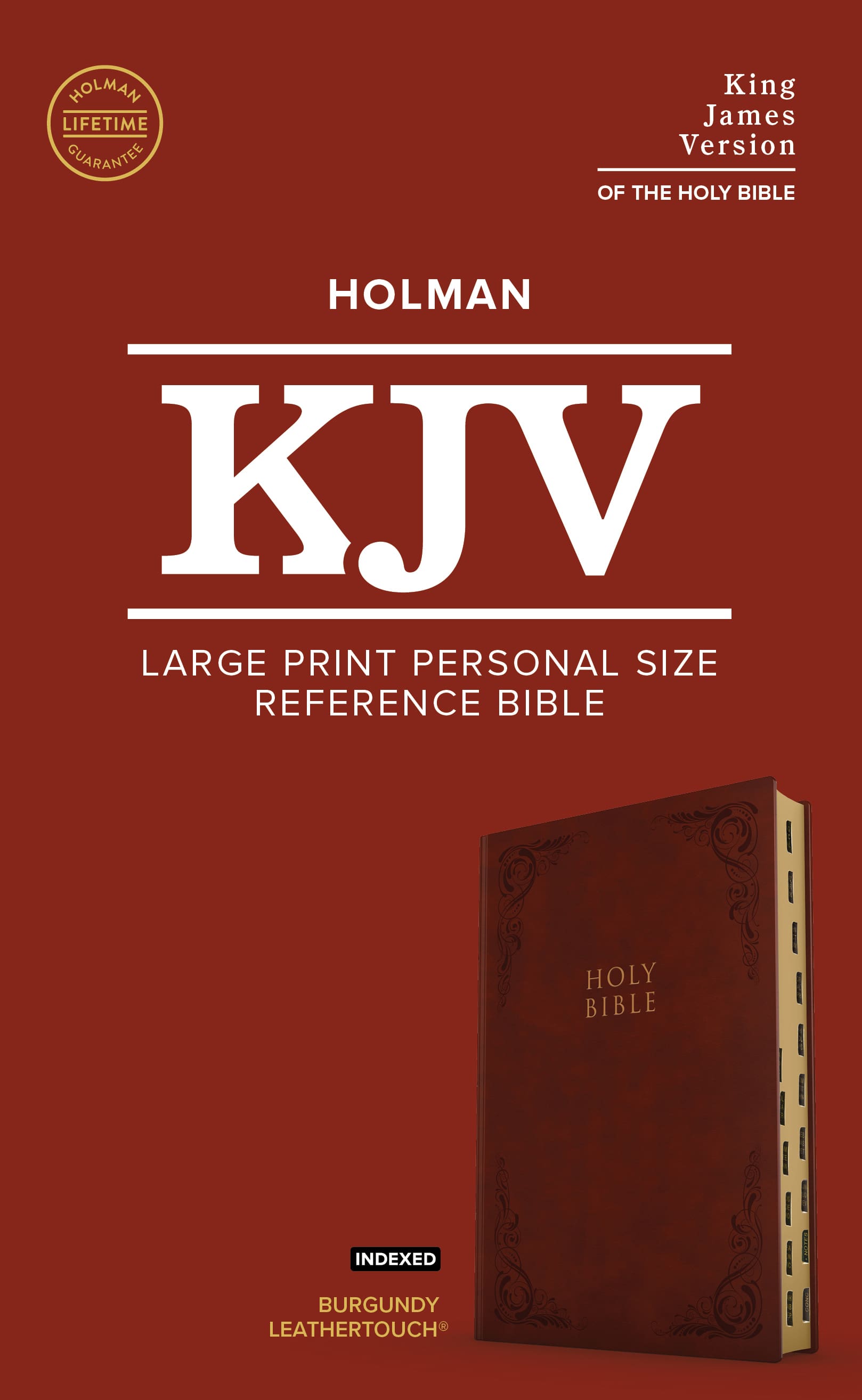 slide 2 of 7 for KJV Large Print Personal Size Reference Bible, Burgundy LeatherTouch, Indexed