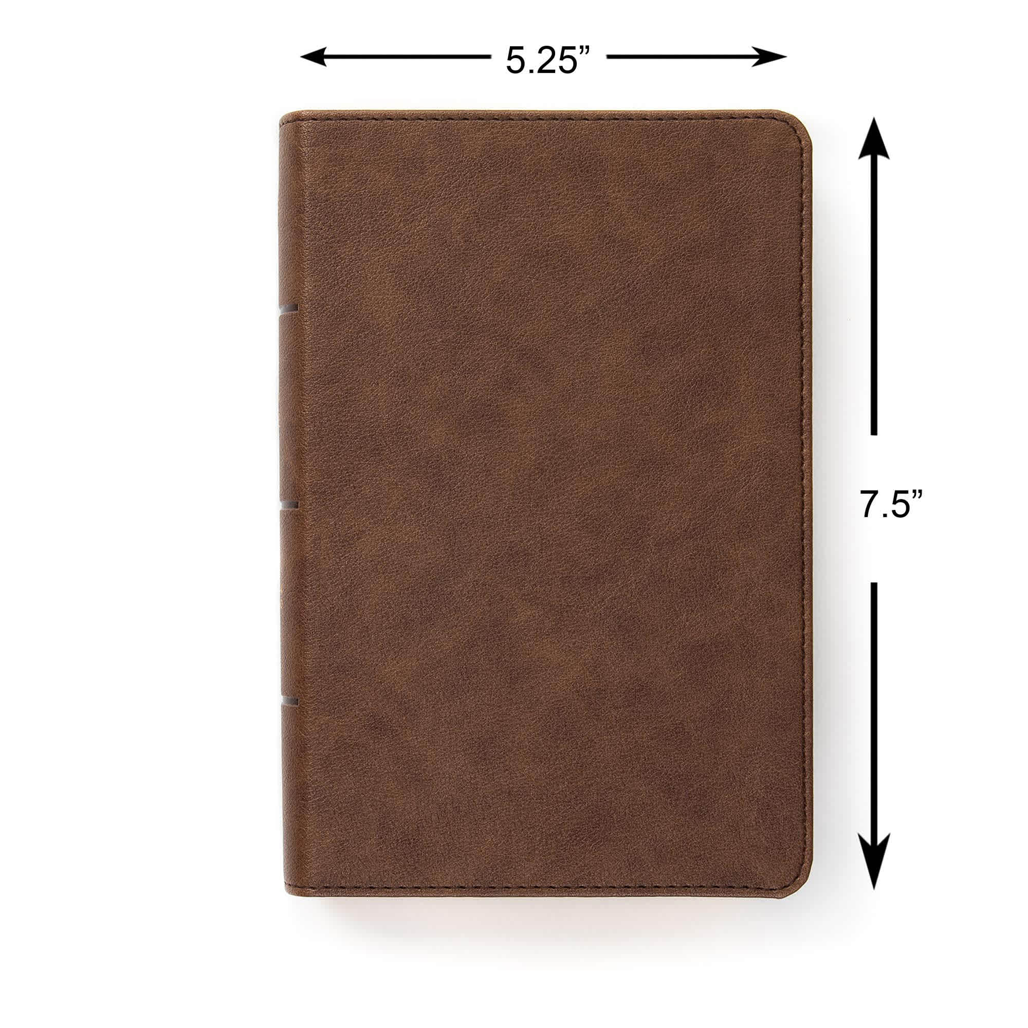 slide 7 of 9 for CSB Single-Column Compact Bible, Brown LeatherTouch