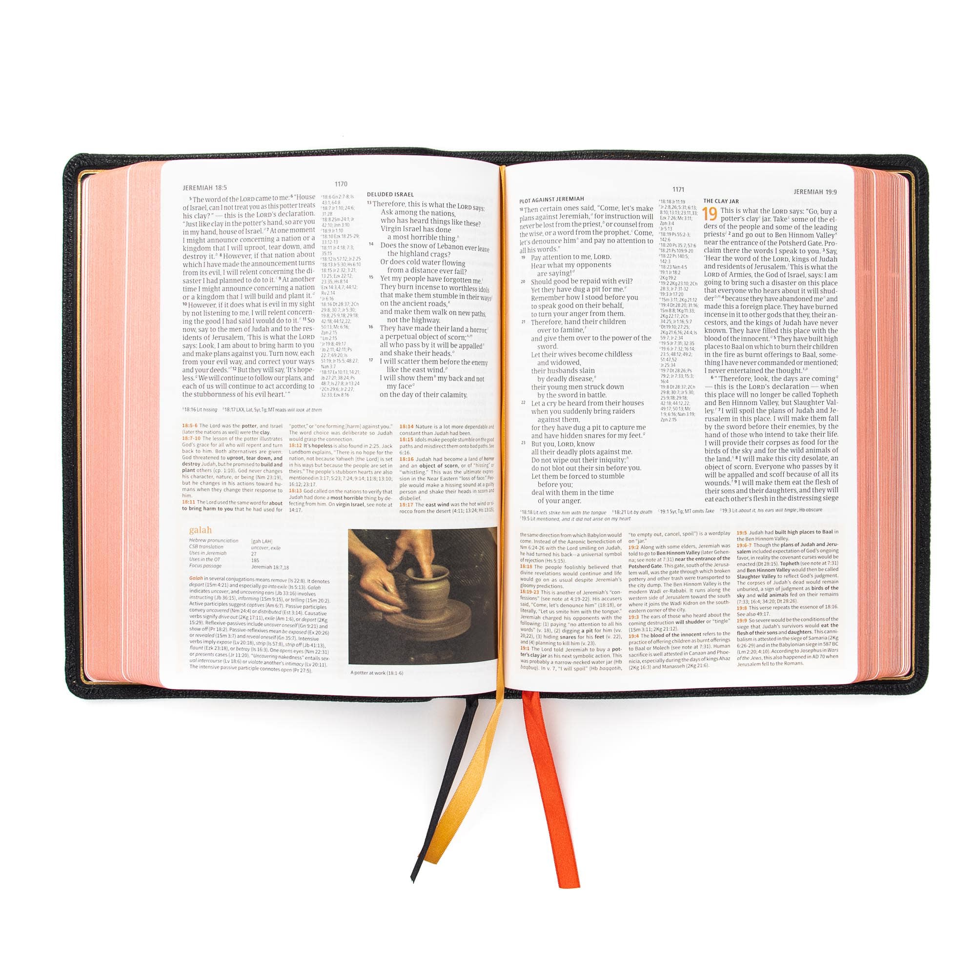 slide 4 of 10 for CSB Study Bible, Holman Handcrafted Collection, Black Premium Goatskin