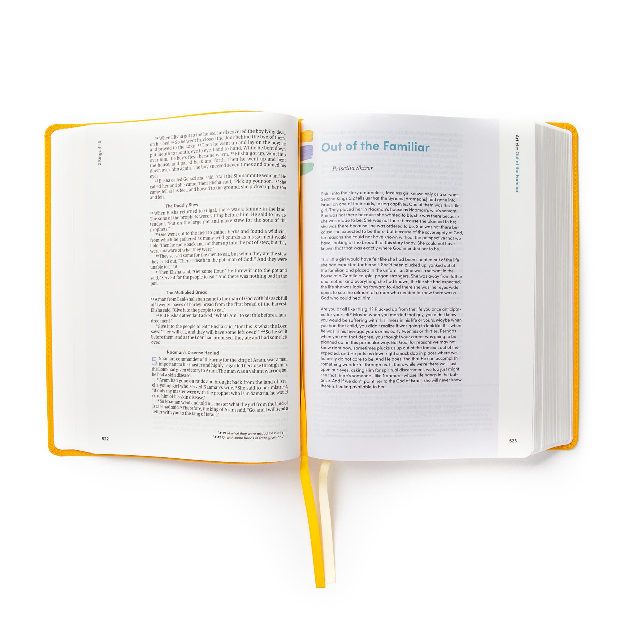 slide 4 of 11 for CSB Lifeway Women's Bible, Marigold LeatherTouch