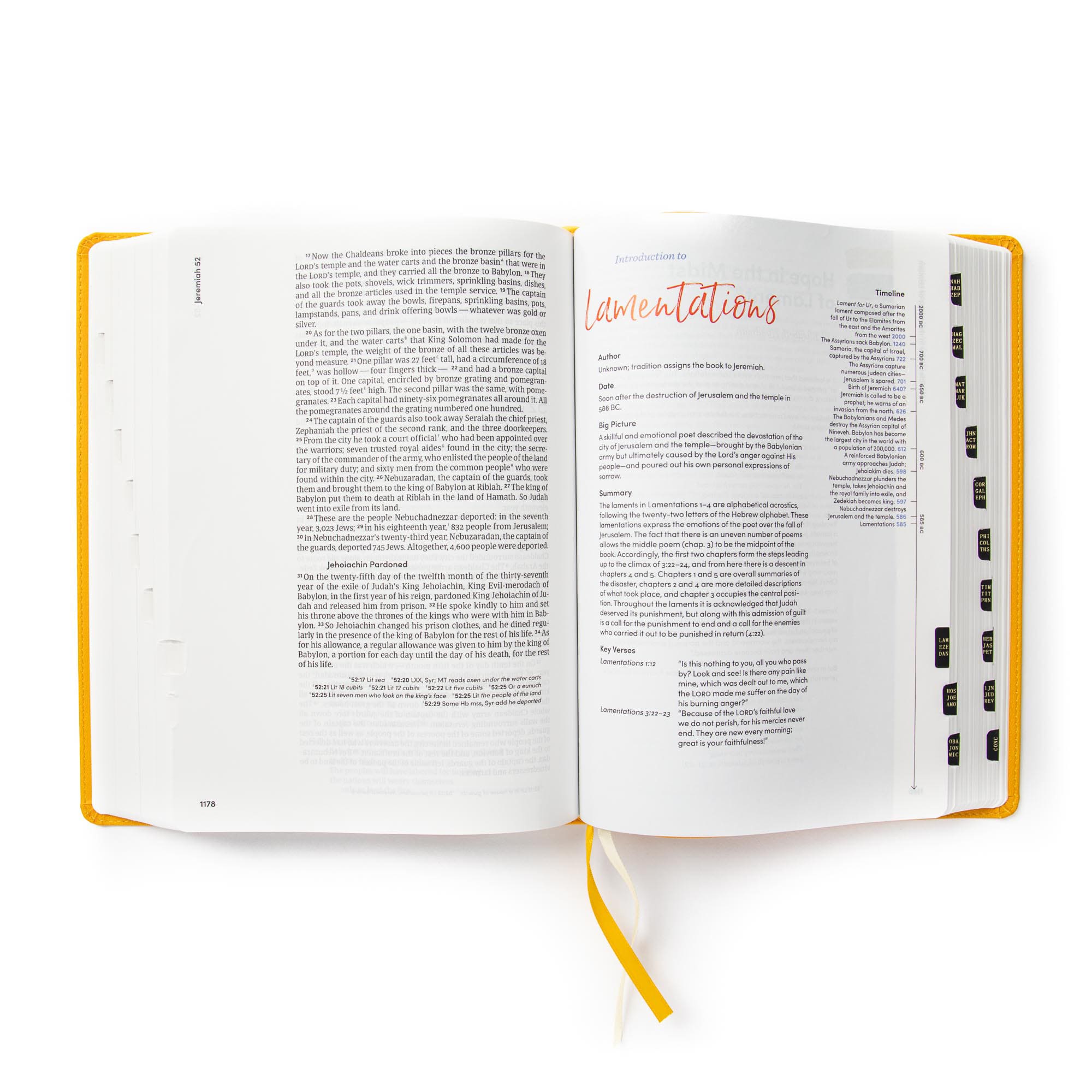 slide 4 of 11 for CSB Lifeway Women's Bible, Marigold LeatherTouch, Indexed