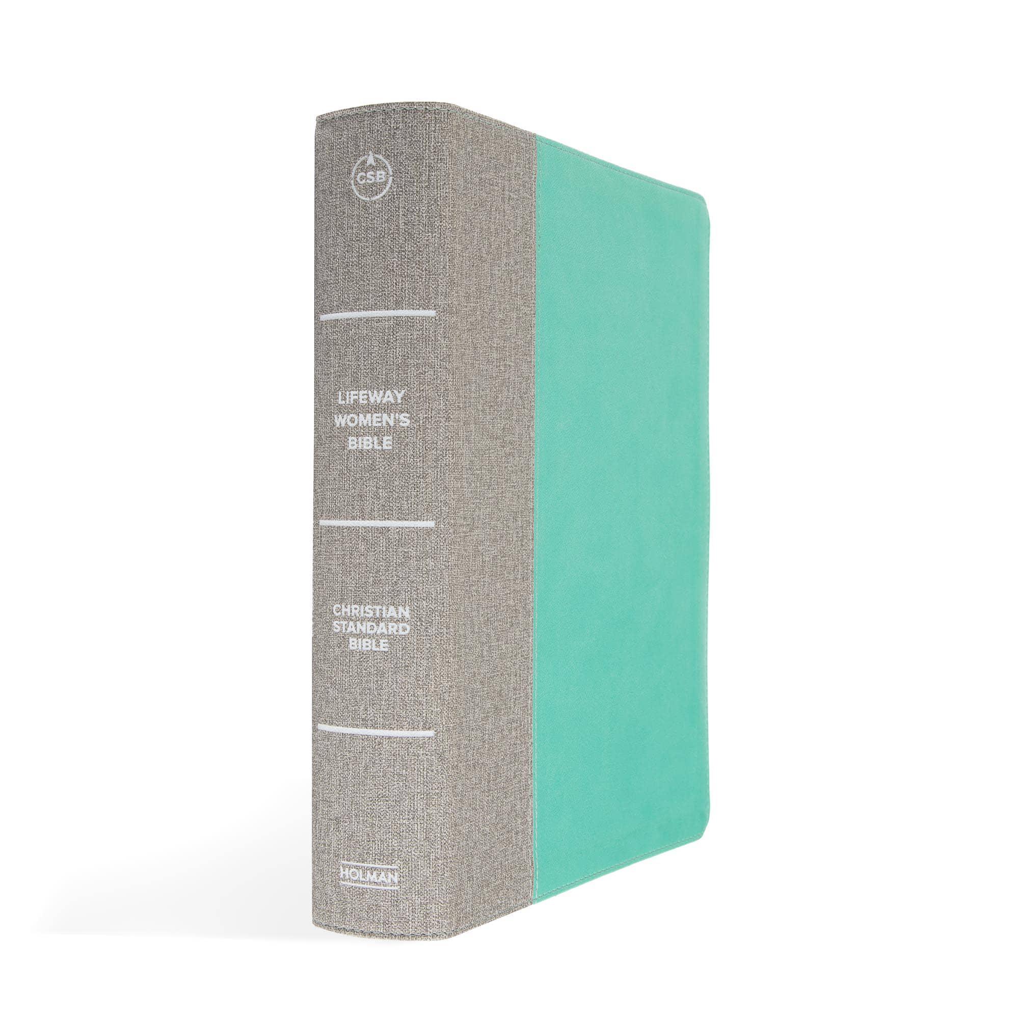 slide 2 of 12 for CSB Lifeway Women's Bible, Gray/Mint LeatherTouch