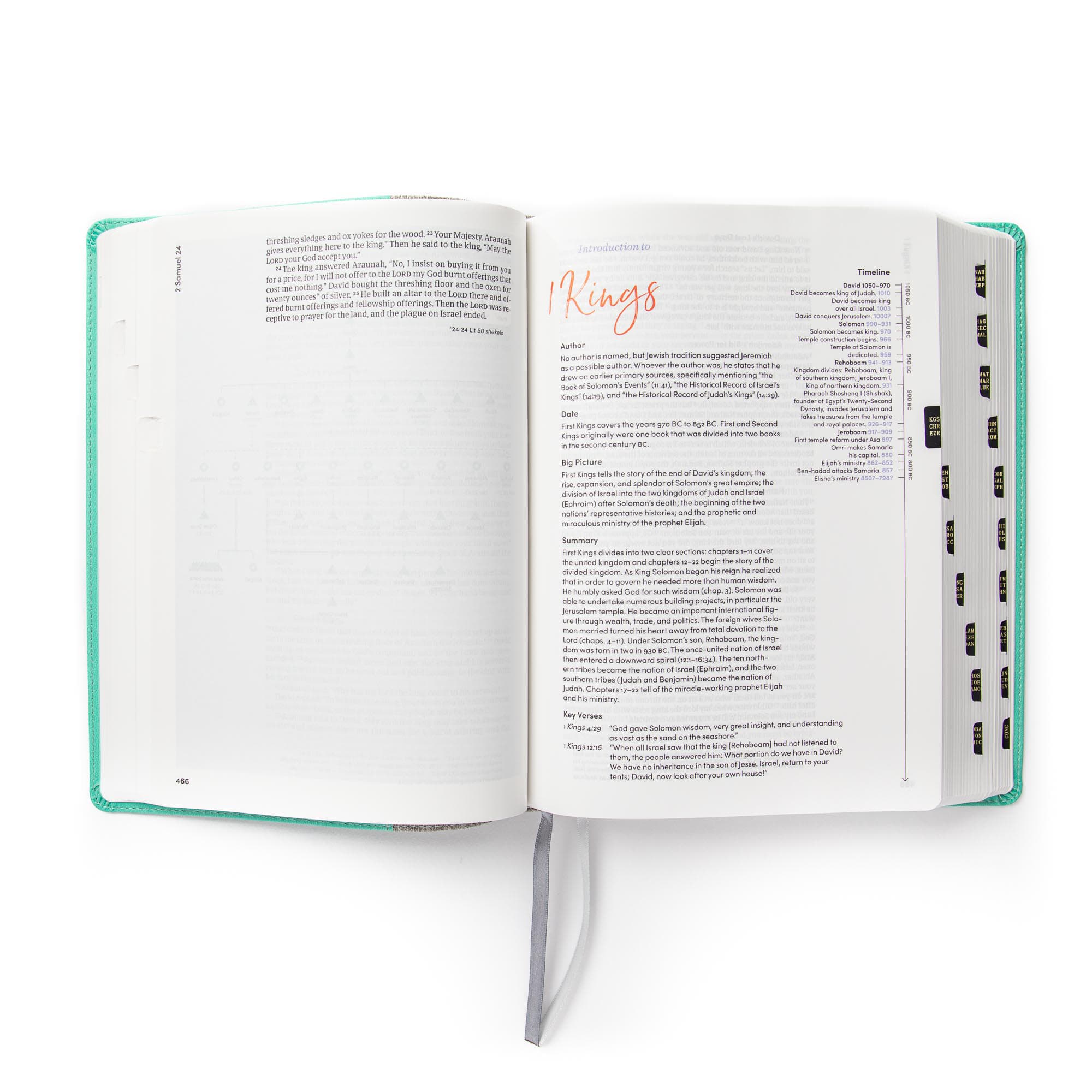 slide 5 of 12 for CSB Lifeway Women's Bible, Gray/Mint LeatherTouch, Indexed