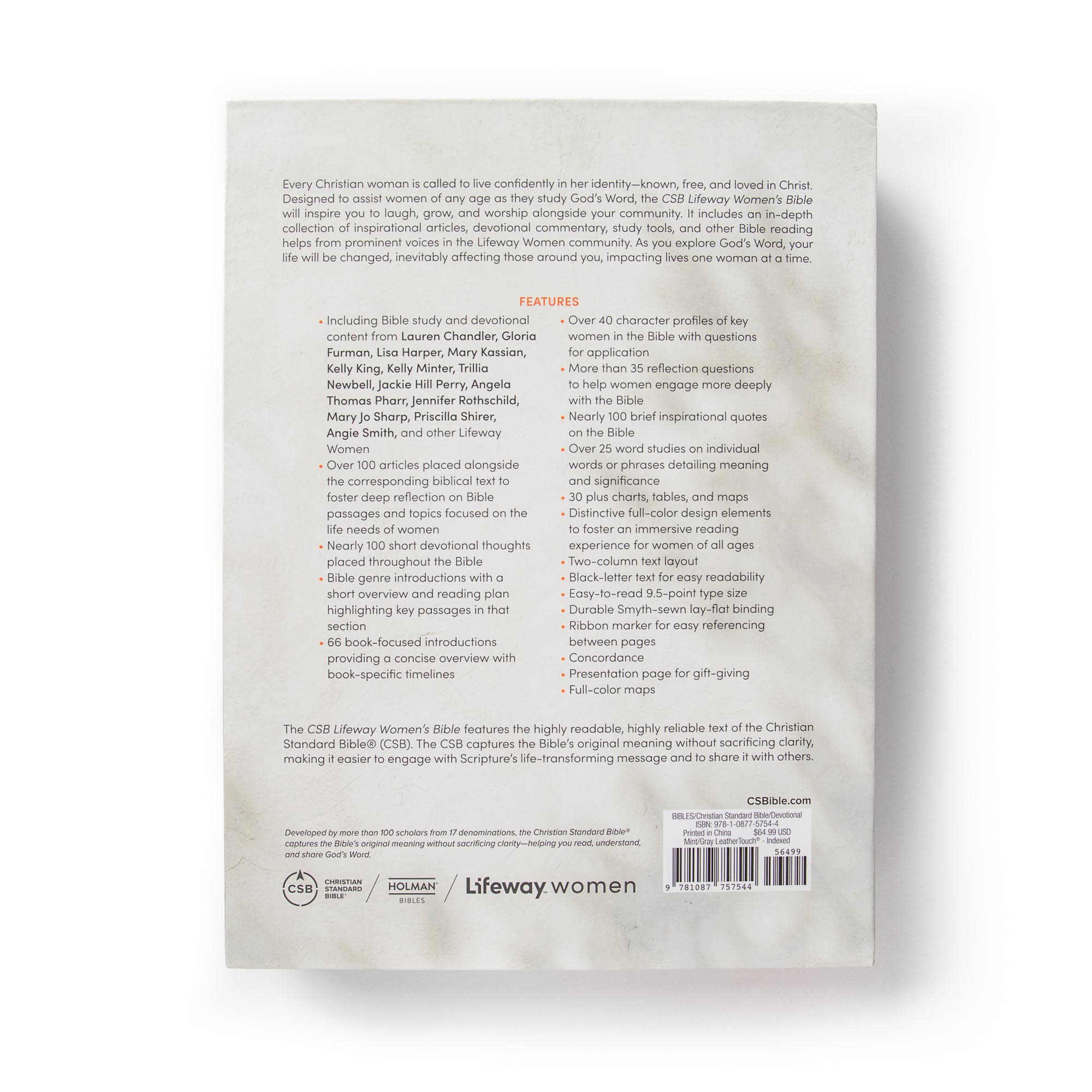 slide 11 of 12 for CSB Lifeway Women's Bible, Gray/Mint LeatherTouch, Indexed