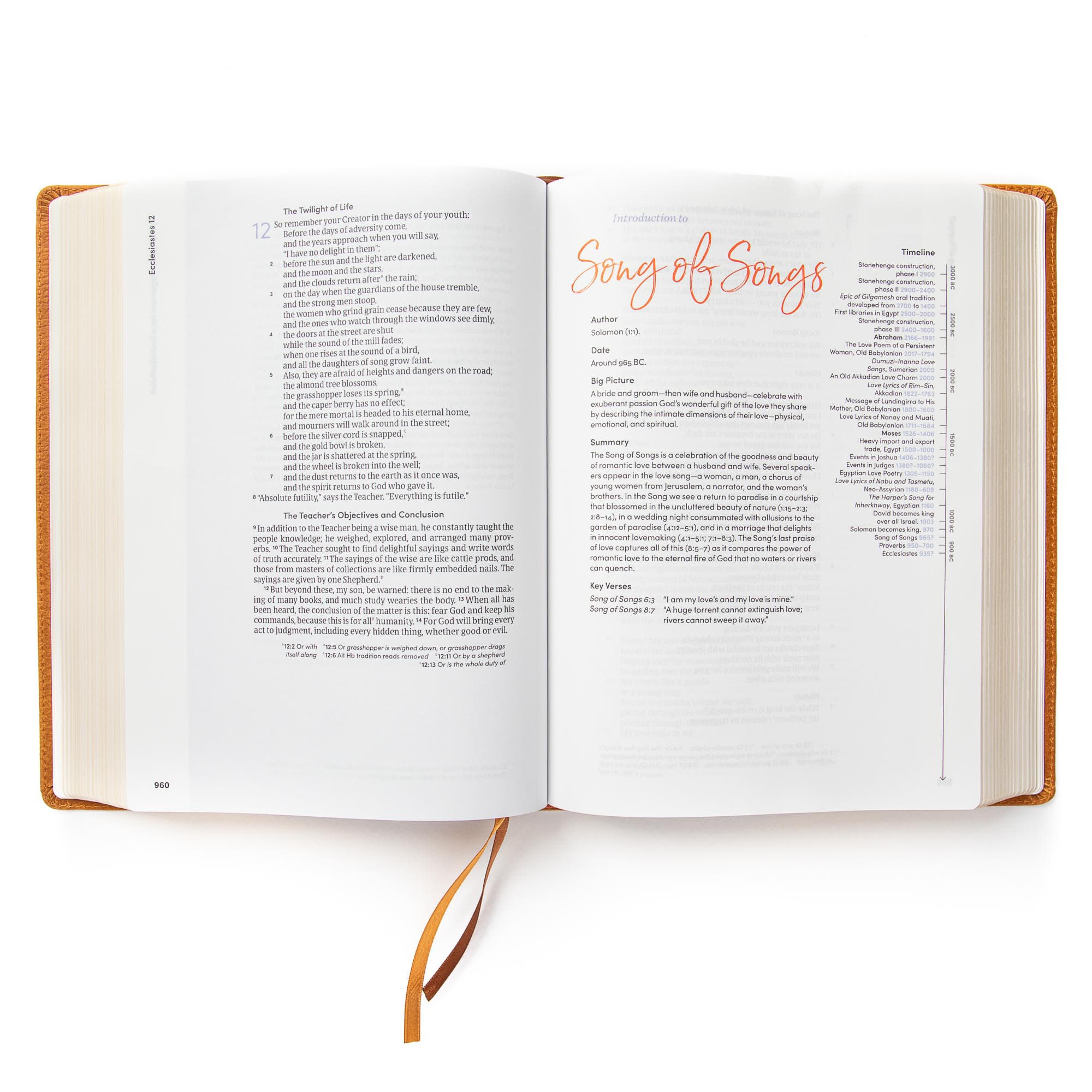 slide 4 of 12 for CSB Lifeway Women's Bible, Butterscotch Genuine Leather