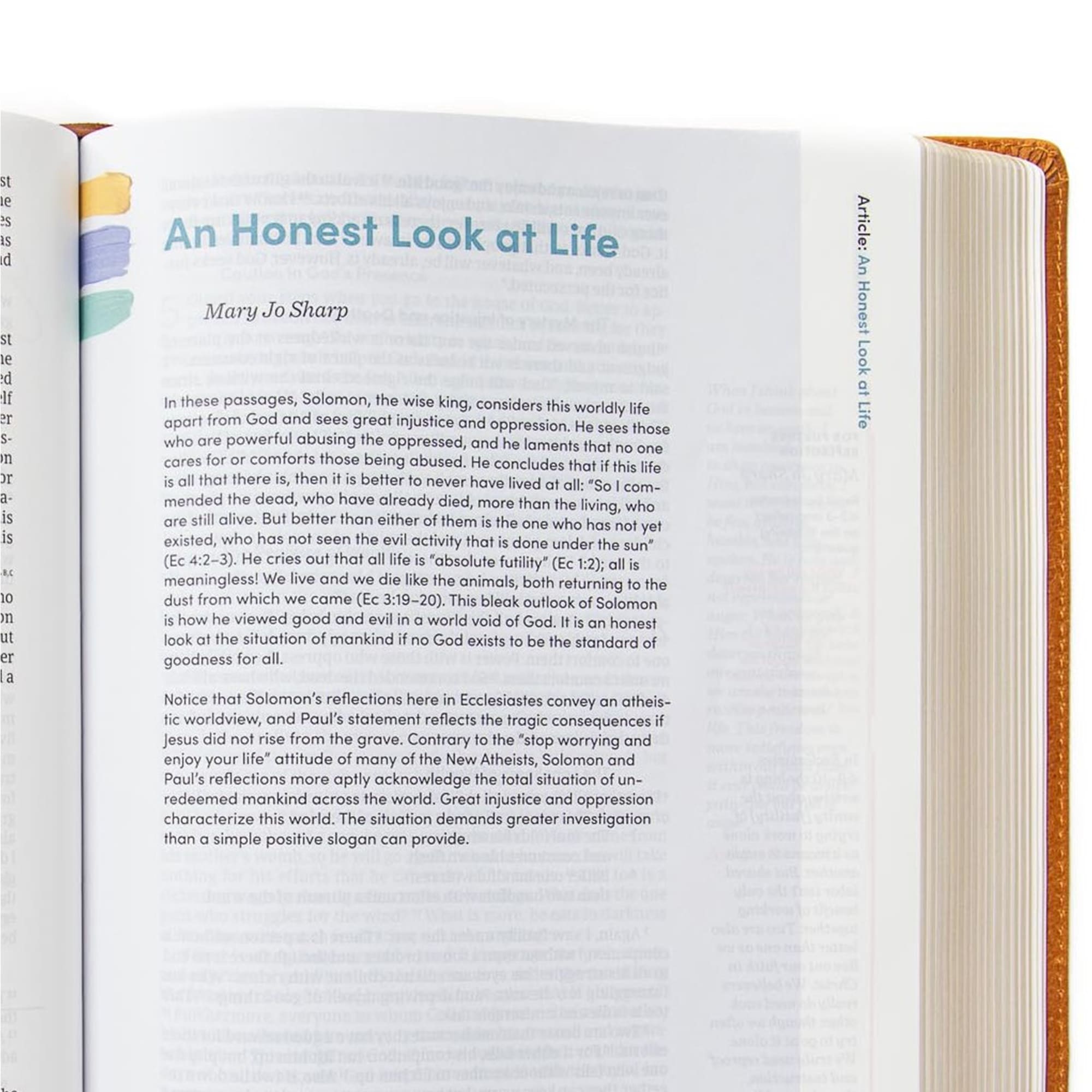 slide 6 of 12 for CSB Lifeway Women's Bible, Butterscotch Genuine Leather