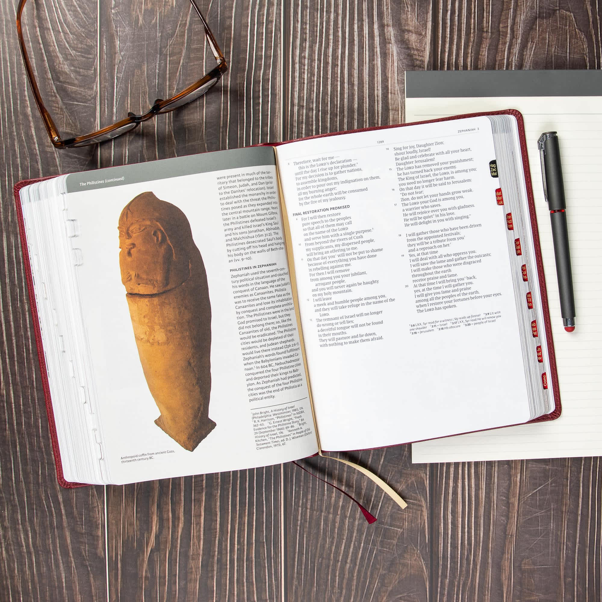 slide 7 of 10 for CSB Holy Land Illustrated Bible, Burgundy LeatherTouch, Indexed