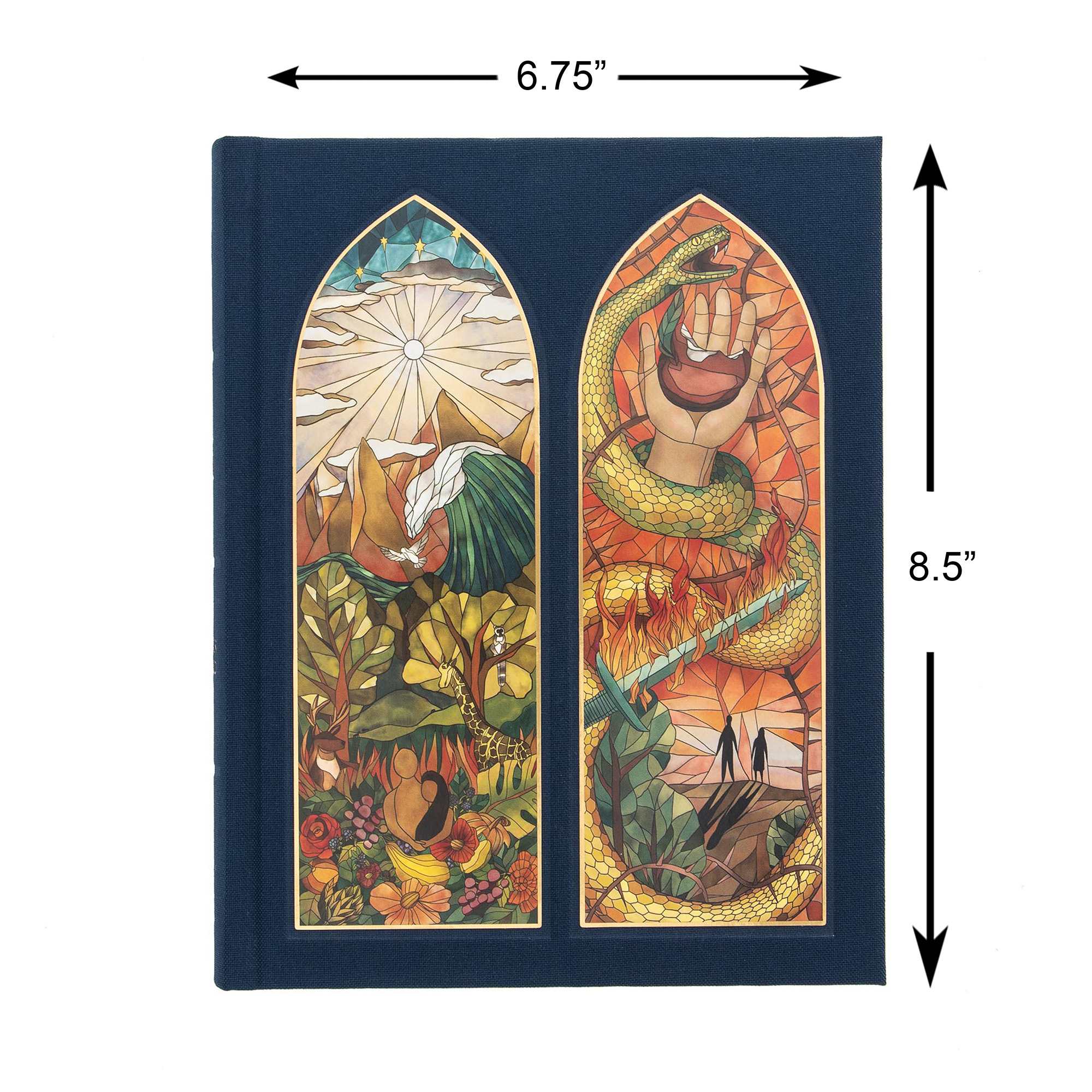 slide 8 of 10 for CSB Notetaking Bible, Stained Glass Edition, Sapphire Cloth Over Board