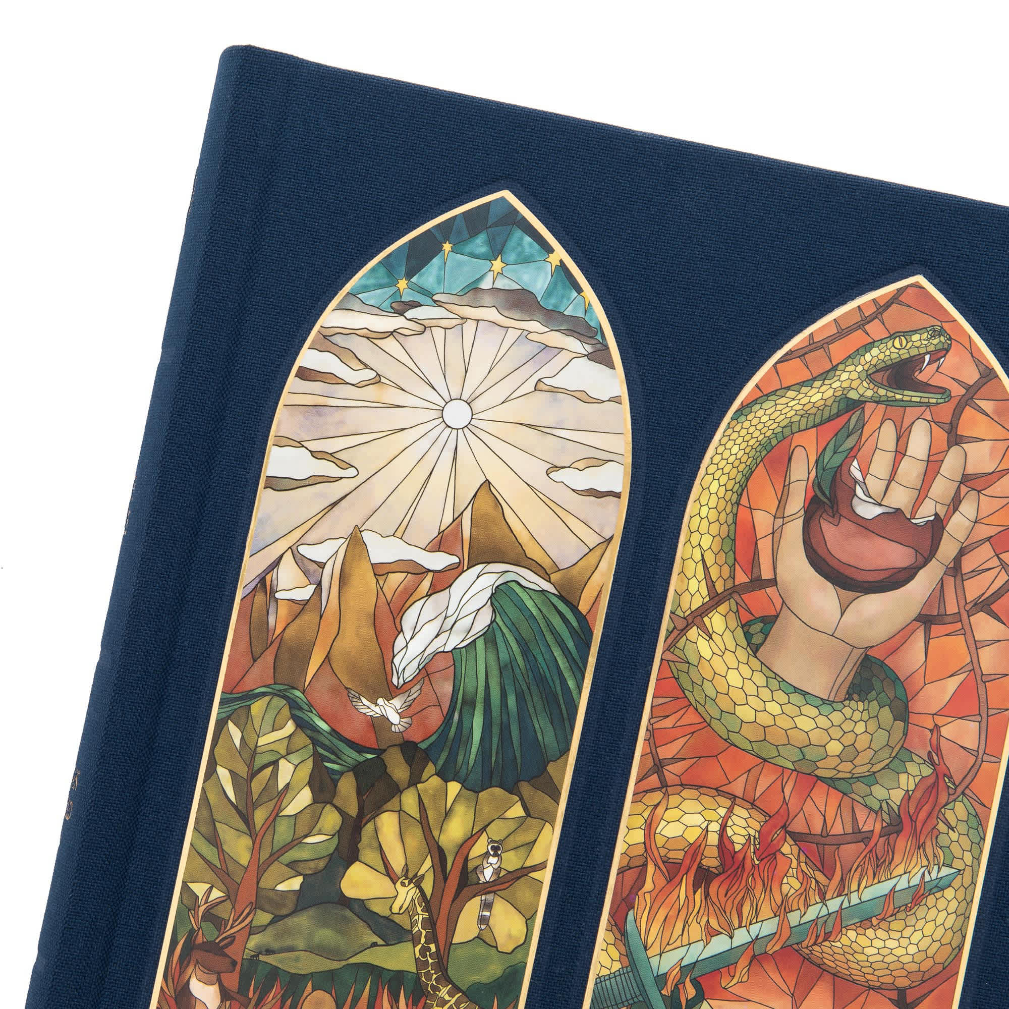 slide 9 of 10 for CSB Notetaking Bible, Stained Glass Edition, Sapphire Cloth Over Board