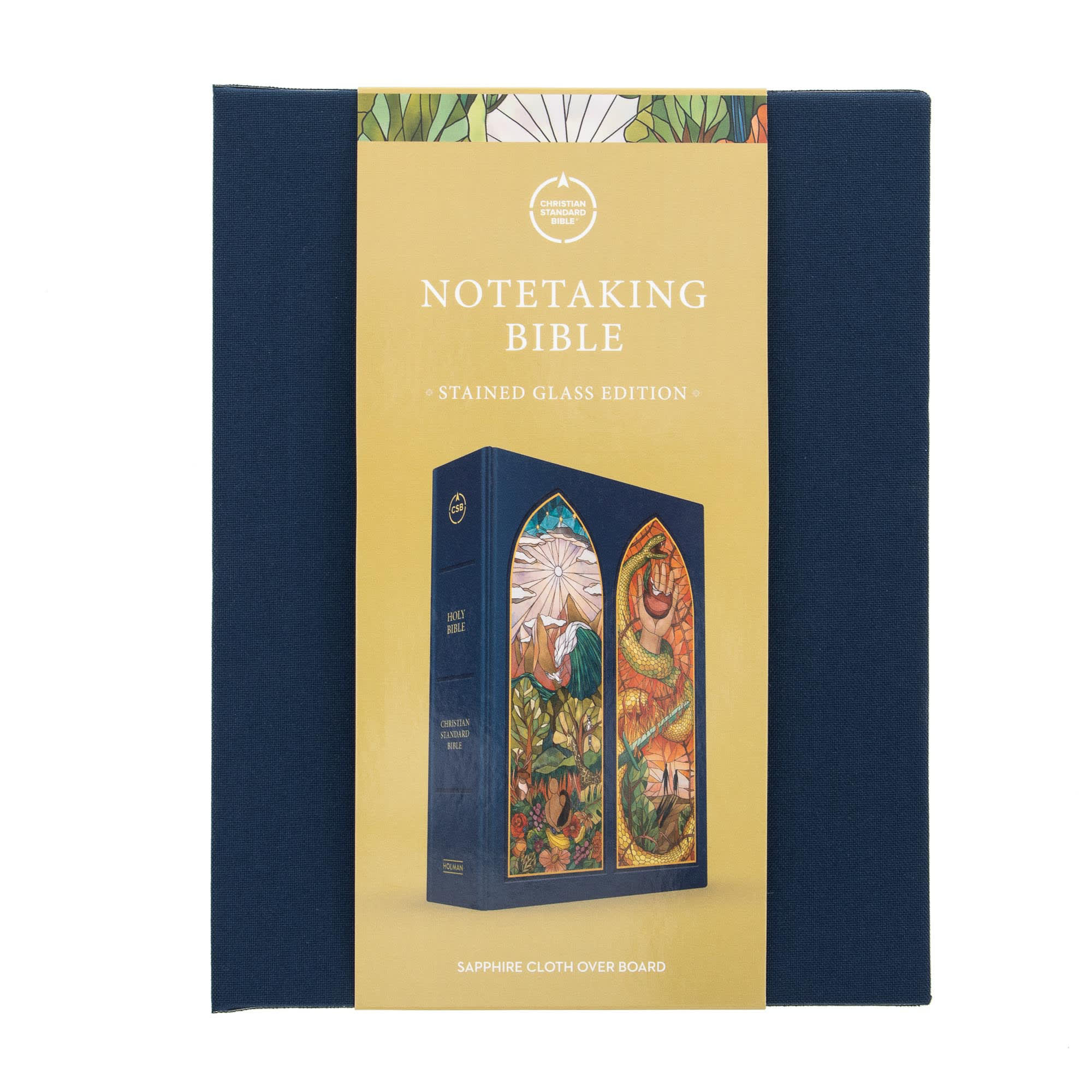 slide 10 of 10 for CSB Notetaking Bible, Stained Glass Edition, Sapphire Cloth Over Board