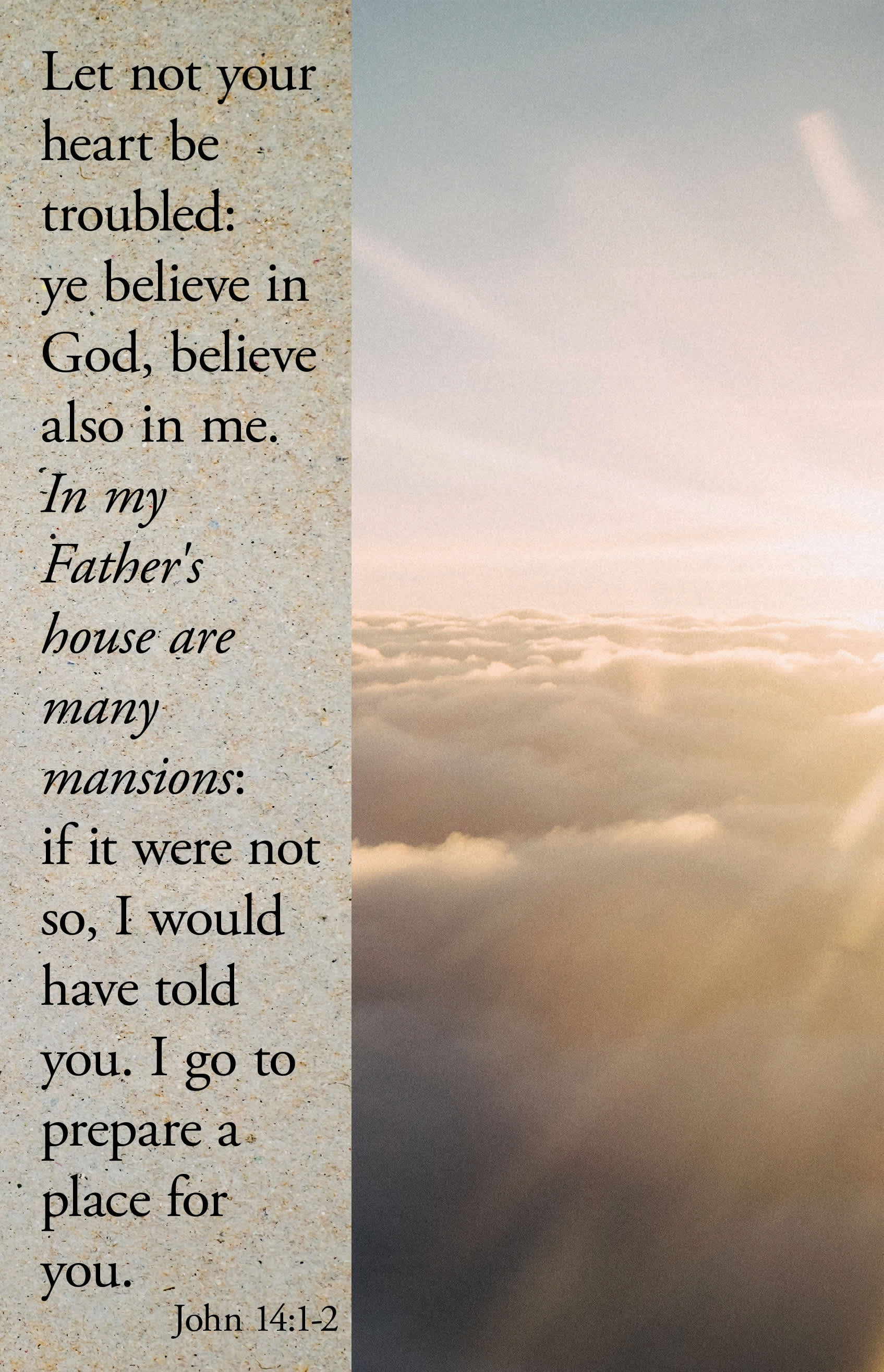 Funeral Bulletin: In My Father's House (Package of 100)