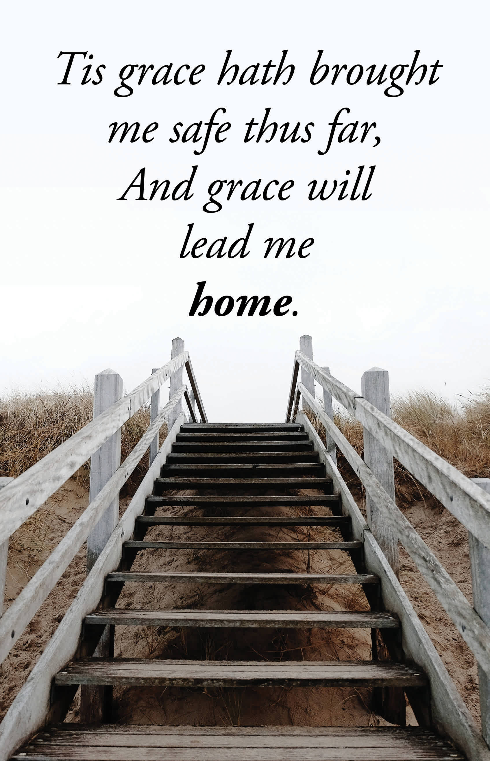 Funeral Bulletin: Tis Grace (Package of 100)