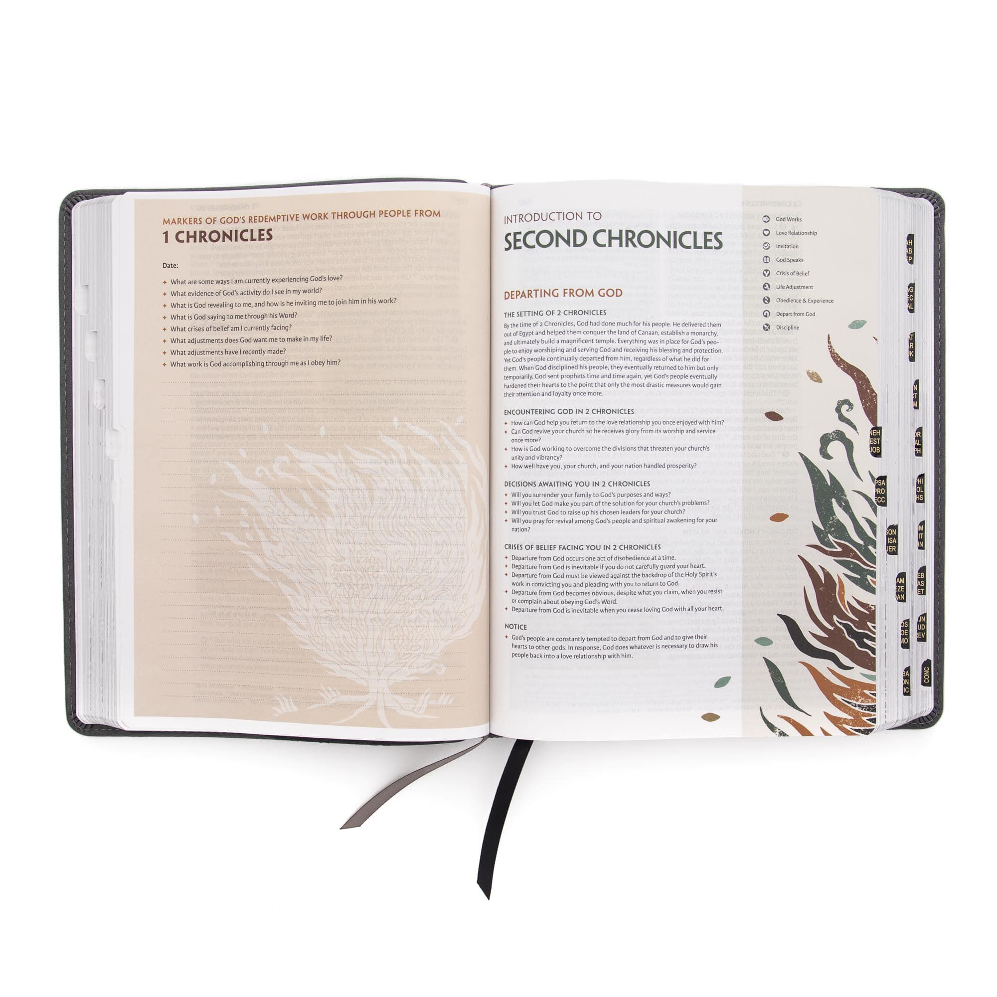 slide 4 of 10 for CSB Experiencing God Bible, Charcoal LeatherTouch, Indexed