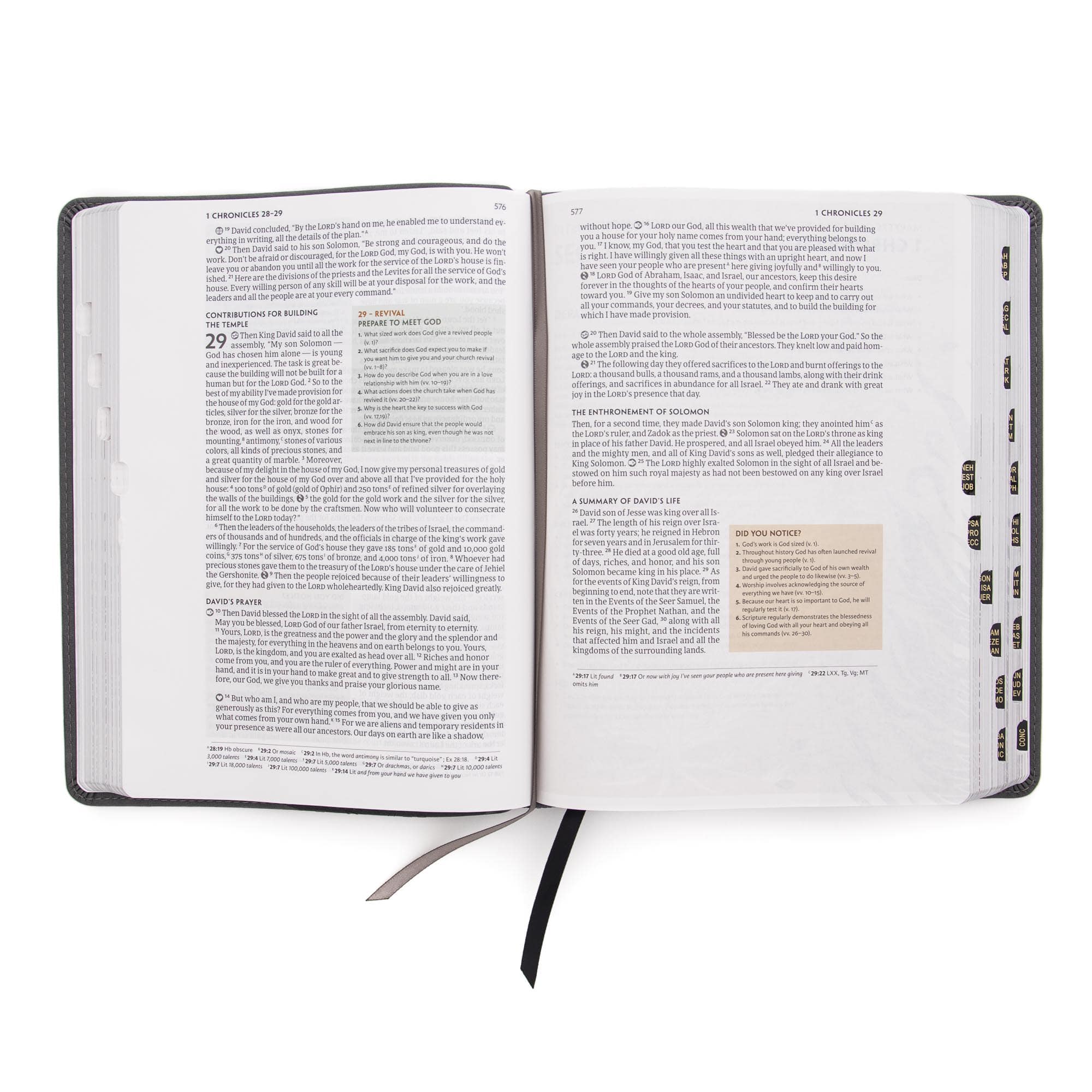 slide 5 of 10 for CSB Experiencing God Bible, Charcoal LeatherTouch, Indexed