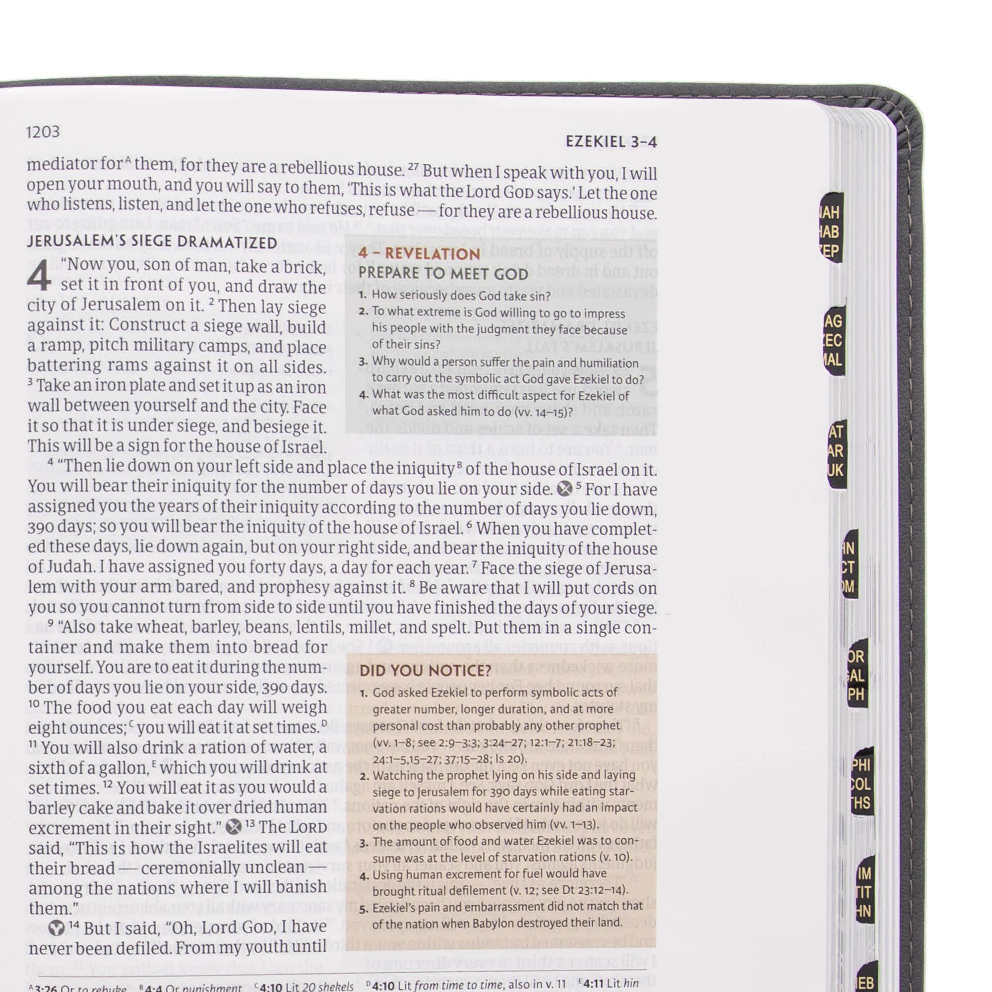 slide 6 of 10 for CSB Experiencing God Bible, Charcoal LeatherTouch, Indexed