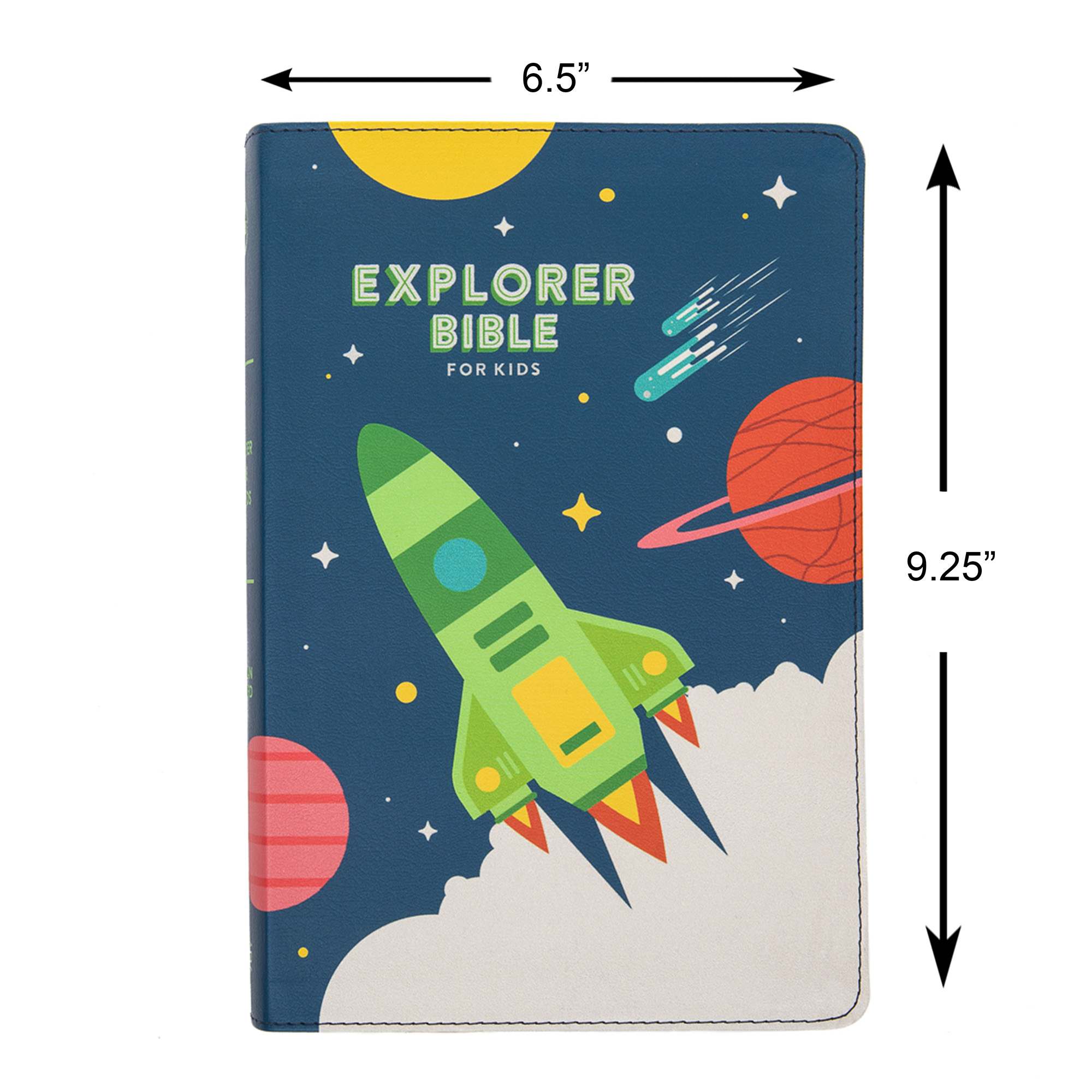slide 8 of 10 for CSB Explorer Bible for Kids, Blast Off LeatherTouch