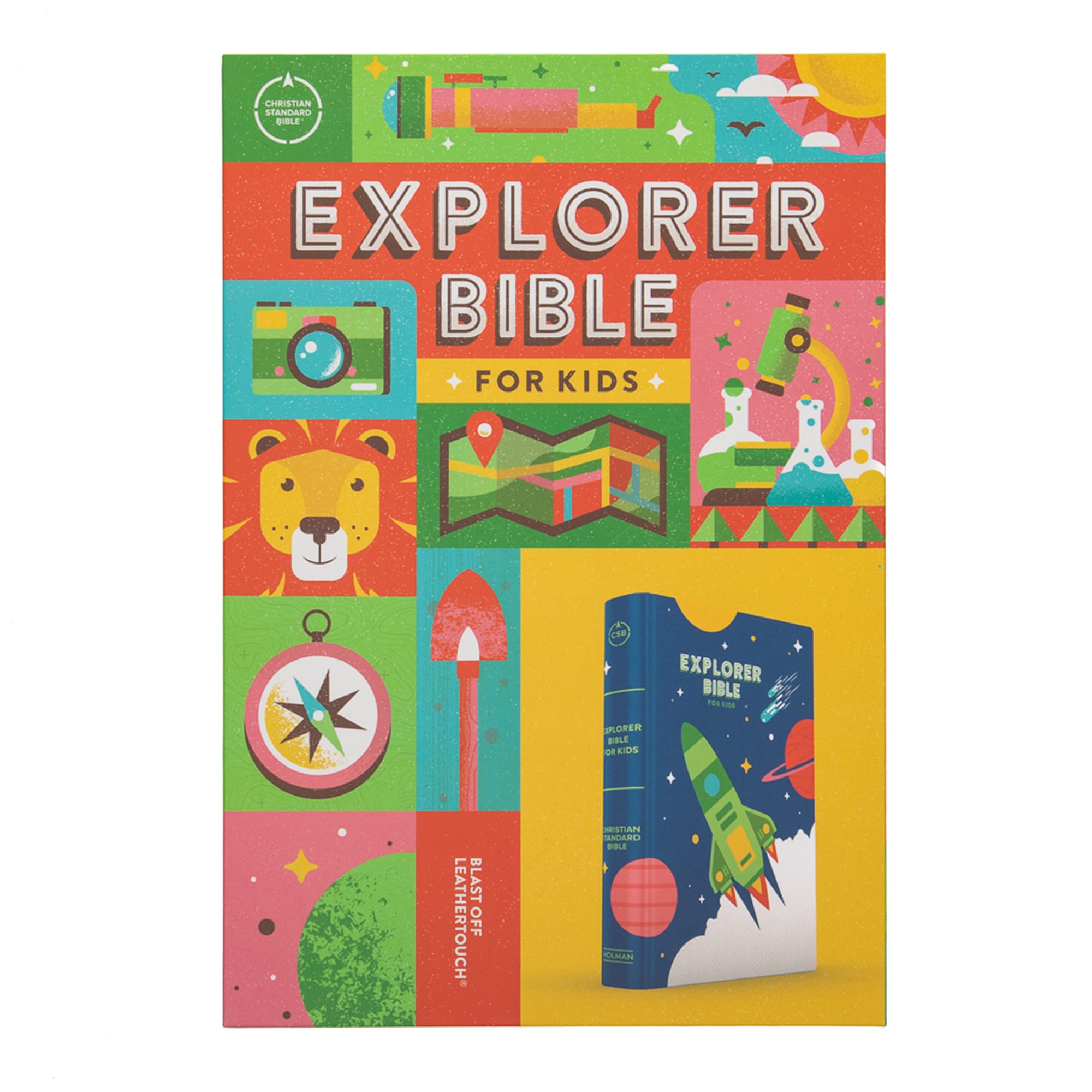 slide 10 of 10 for CSB Explorer Bible for Kids, Blast Off LeatherTouch