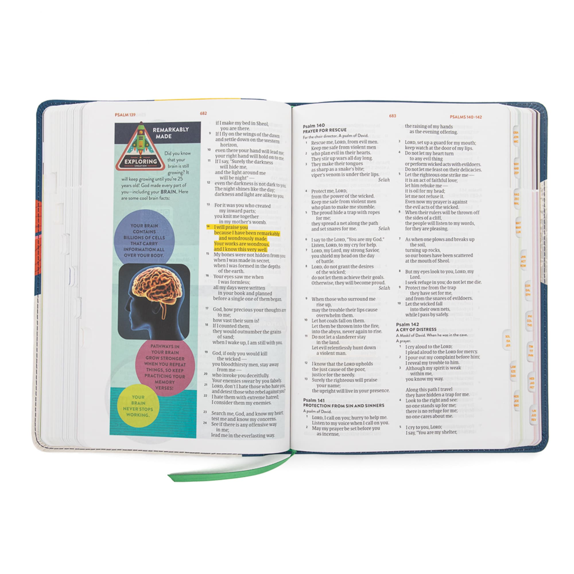 slide 5 of 10 for CSB Explorer Bible for Kids, Blast Off LeatherTouch, Indexed