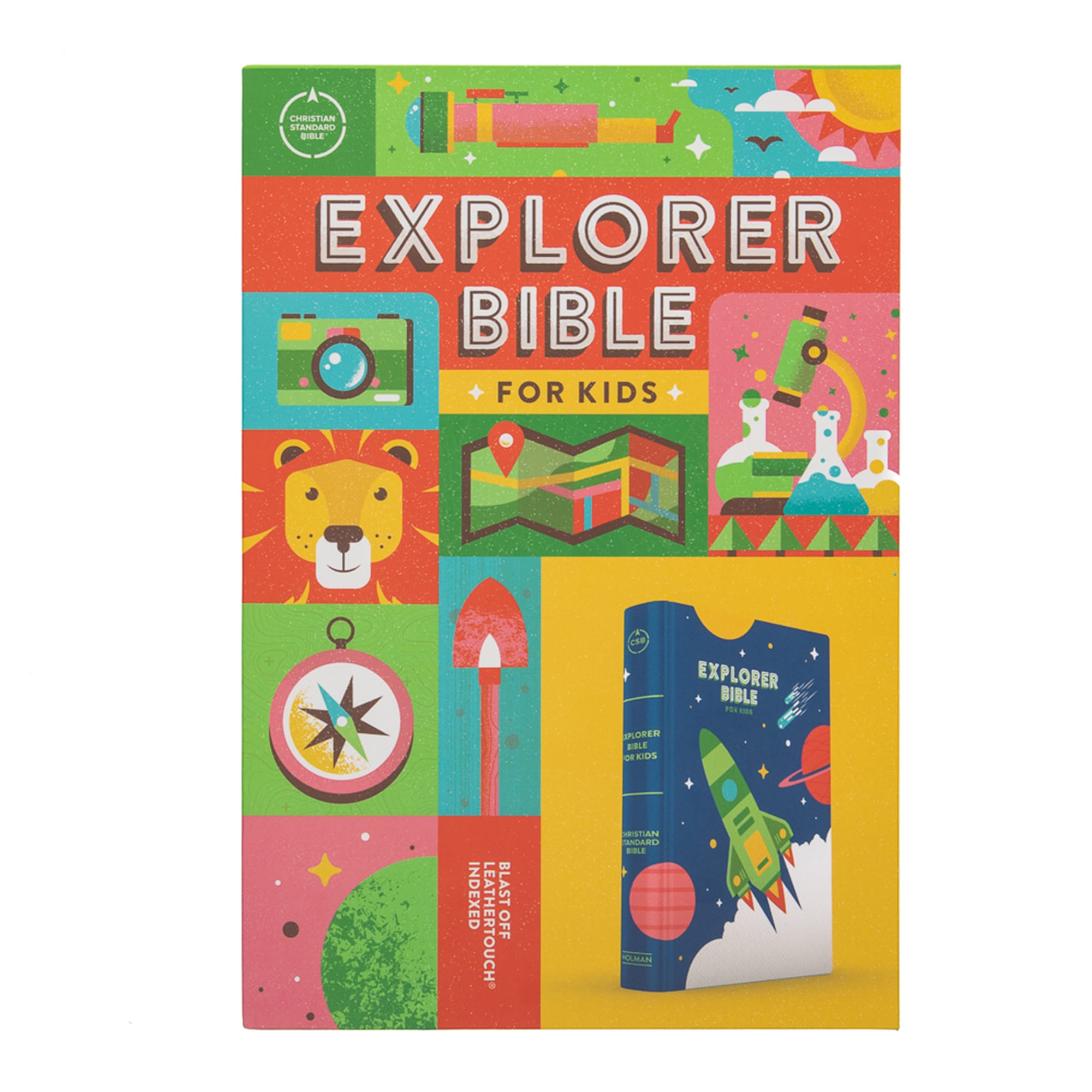 slide 10 of 10 for CSB Explorer Bible for Kids, Blast Off LeatherTouch, Indexed