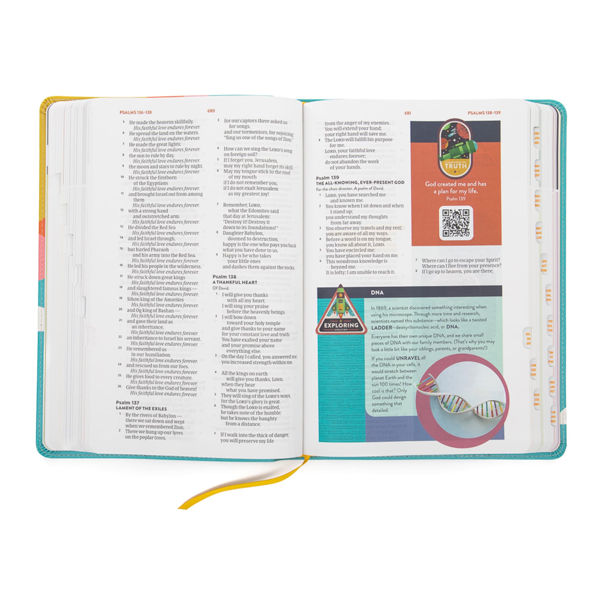 slide 5 of 10 for CSB Explorer Bible for Kids, Hello Sunshine LeatherTouch, Indexed