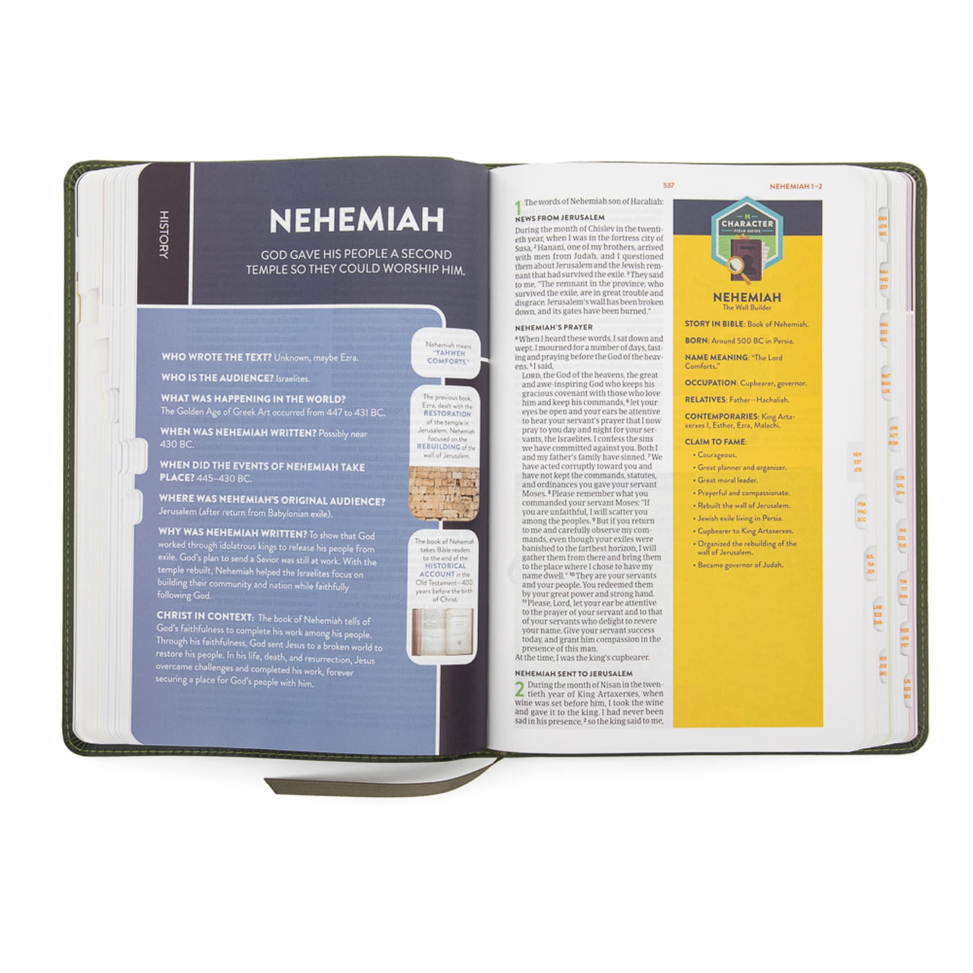 slide 4 of 10 for CSB Explorer Bible for Kids, Olive Compass LeatherTouch, Indexed