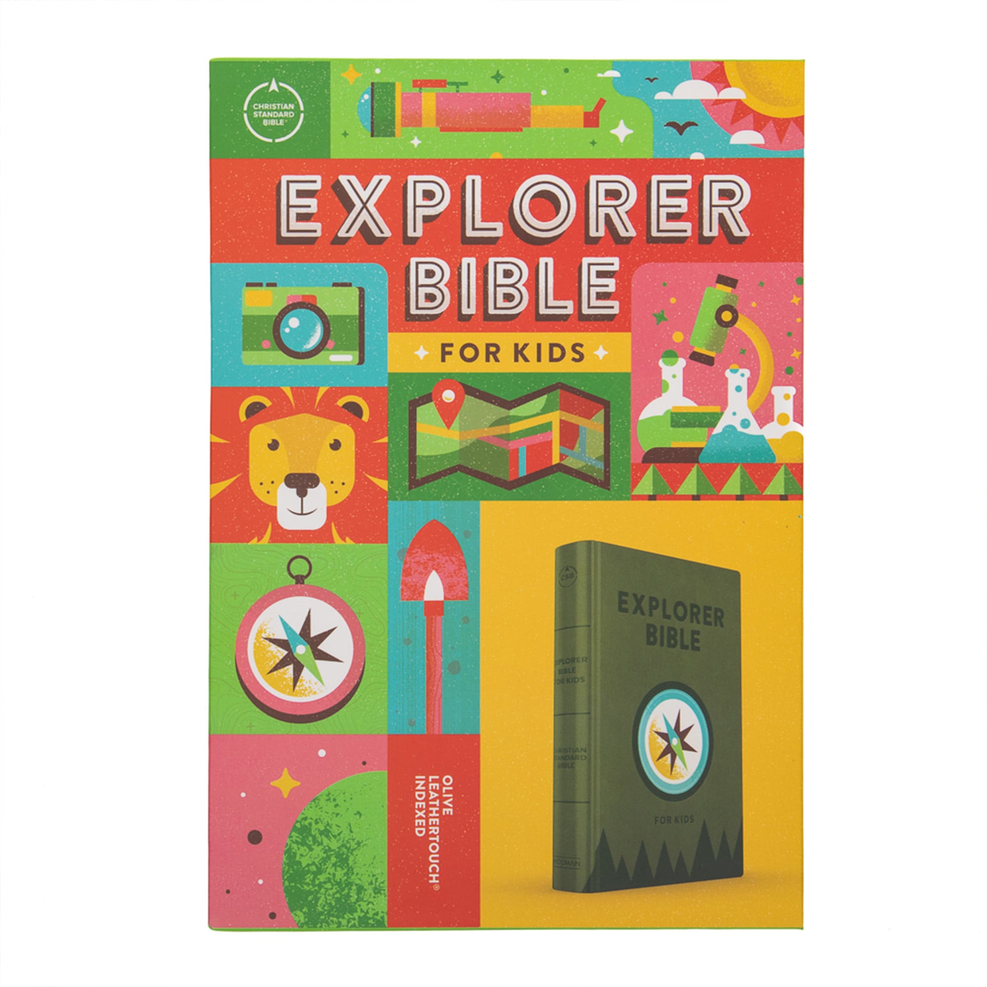 slide 10 of 10 for CSB Explorer Bible for Kids, Olive Compass LeatherTouch, Indexed