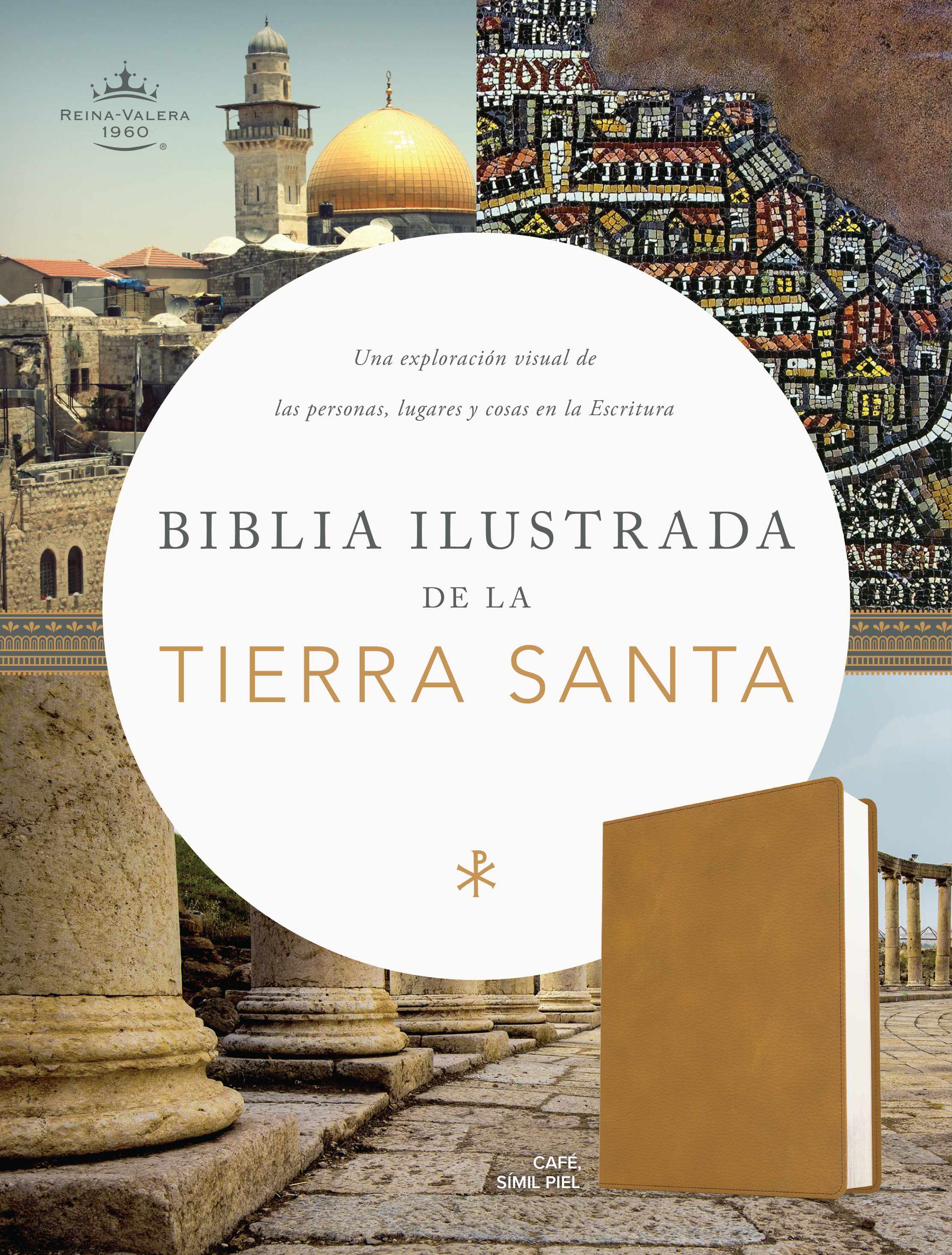 slide 2 of 3 for RVR 1960 Biblia ilustrada de la Tierra Santa, café símil piel