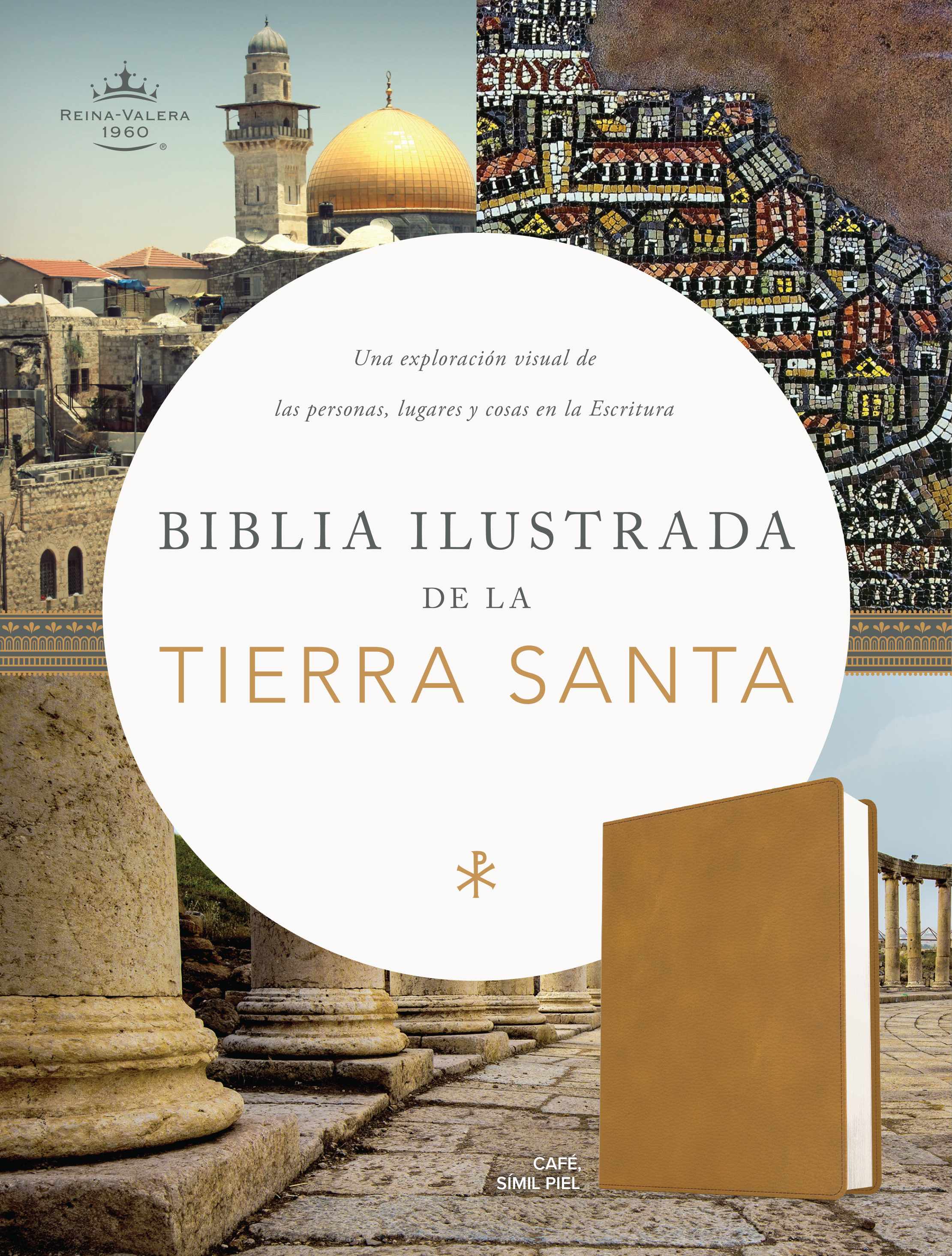 slide 3 of 3 for RVR 1960 Biblia ilustrada de la Tierra Santa, café símil piel